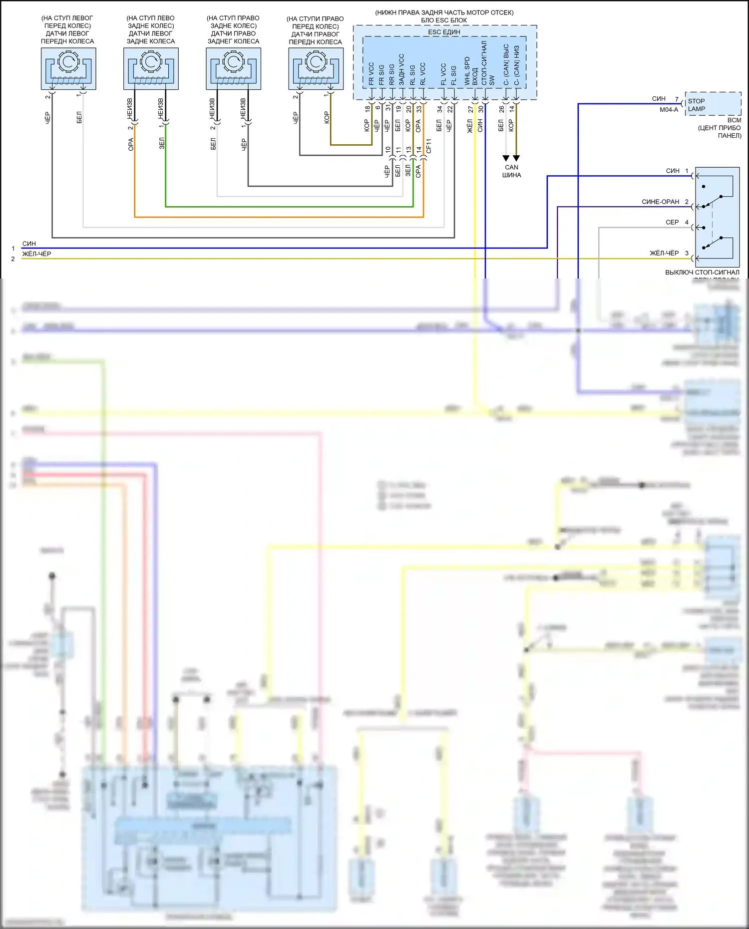 Soul Kia II рестайлинг (2016-2019): Электросхема круиз-контроля (2 из 2) 
