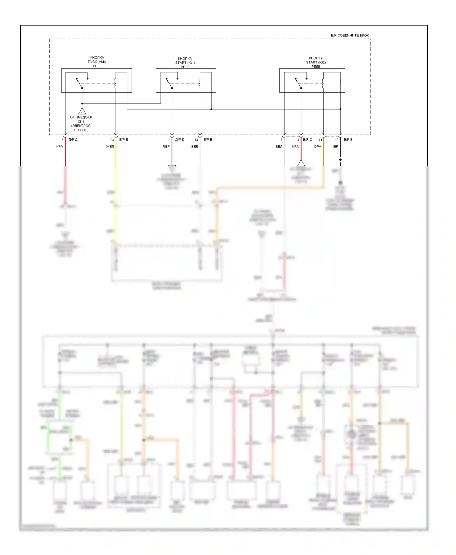 Soul Kia II (2013-2016): Электросхема блока предохранителей реле (5 из 10) 