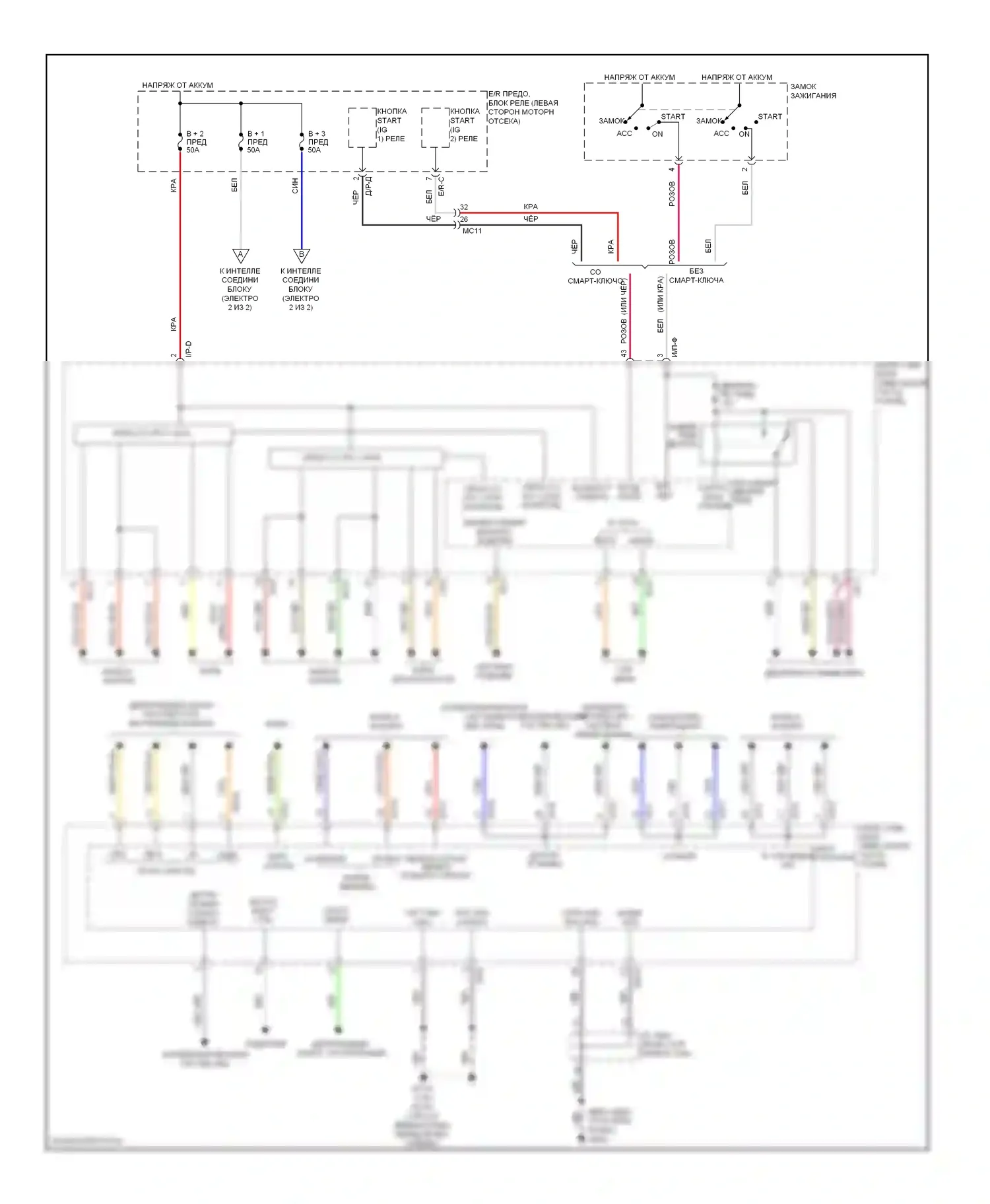 Soul Kia II (2013-2016): Электросхема блока управления ips (1 из 2) 