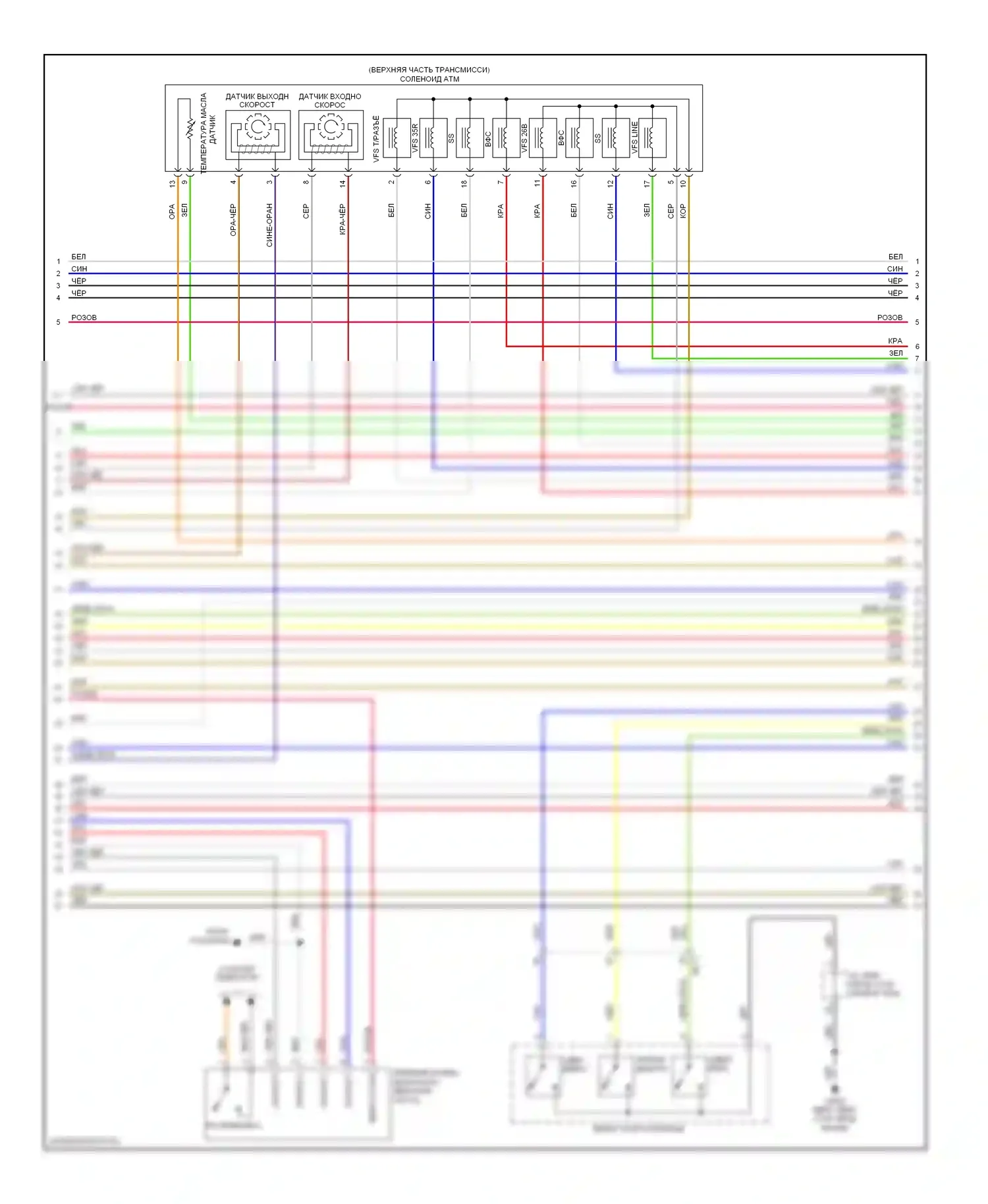 Soul Kia II (2013-2016): Электросхема двигателя 1.6l, электросхема управления mfi, автоматическая коробка передач (4 из 7) 