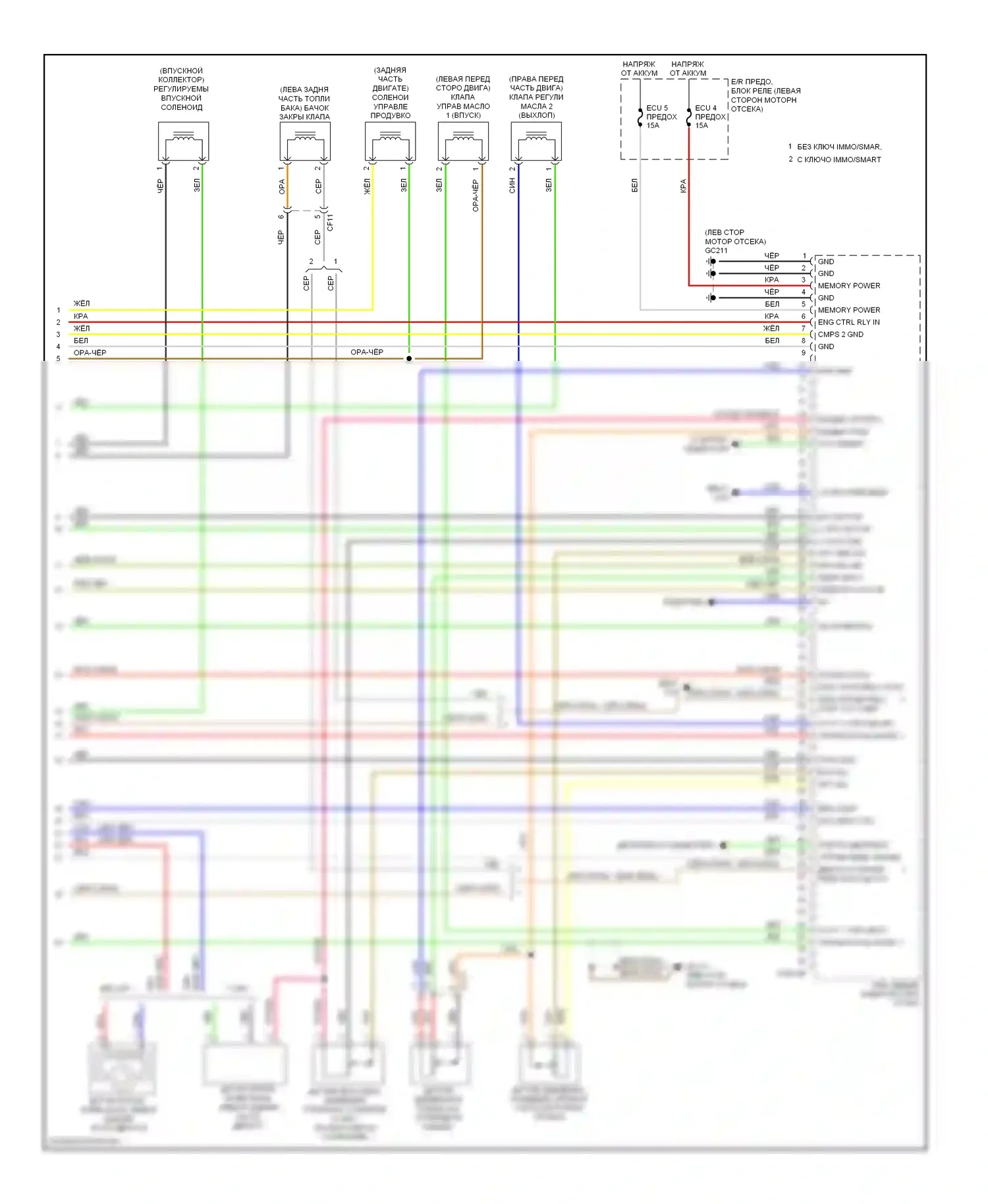 Soul Kia II (2013-2016): Электросхема двигателя 2.0l, электросхема управления mfi (6 из 6) 