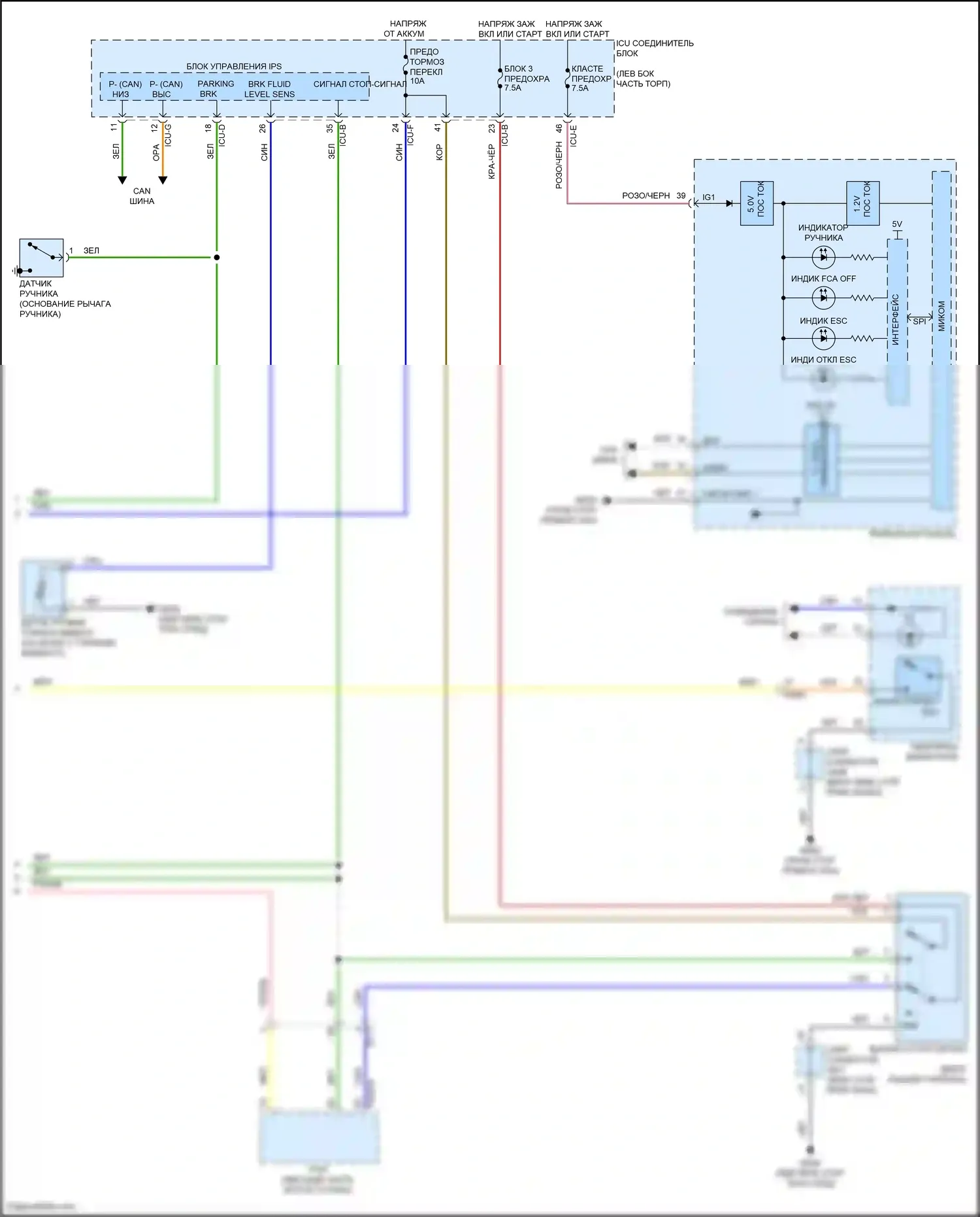 Soul Kia III рестайлинг (2022-2024): Антиблокировочная электросхема тормозов, без epb (2 из 2) 