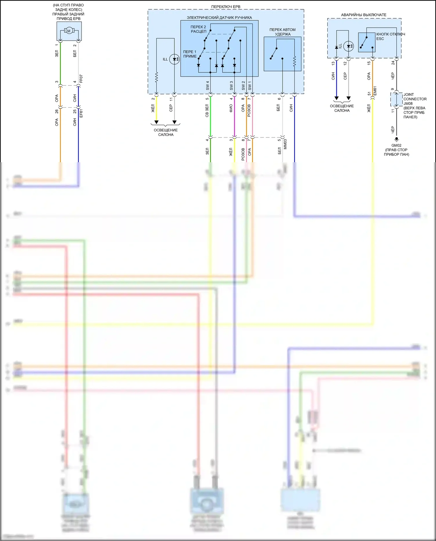 Soul Kia III рестайлинг (2022-2024): Антиблокировочная электросхема тормозов, с epb (2 из 3) 