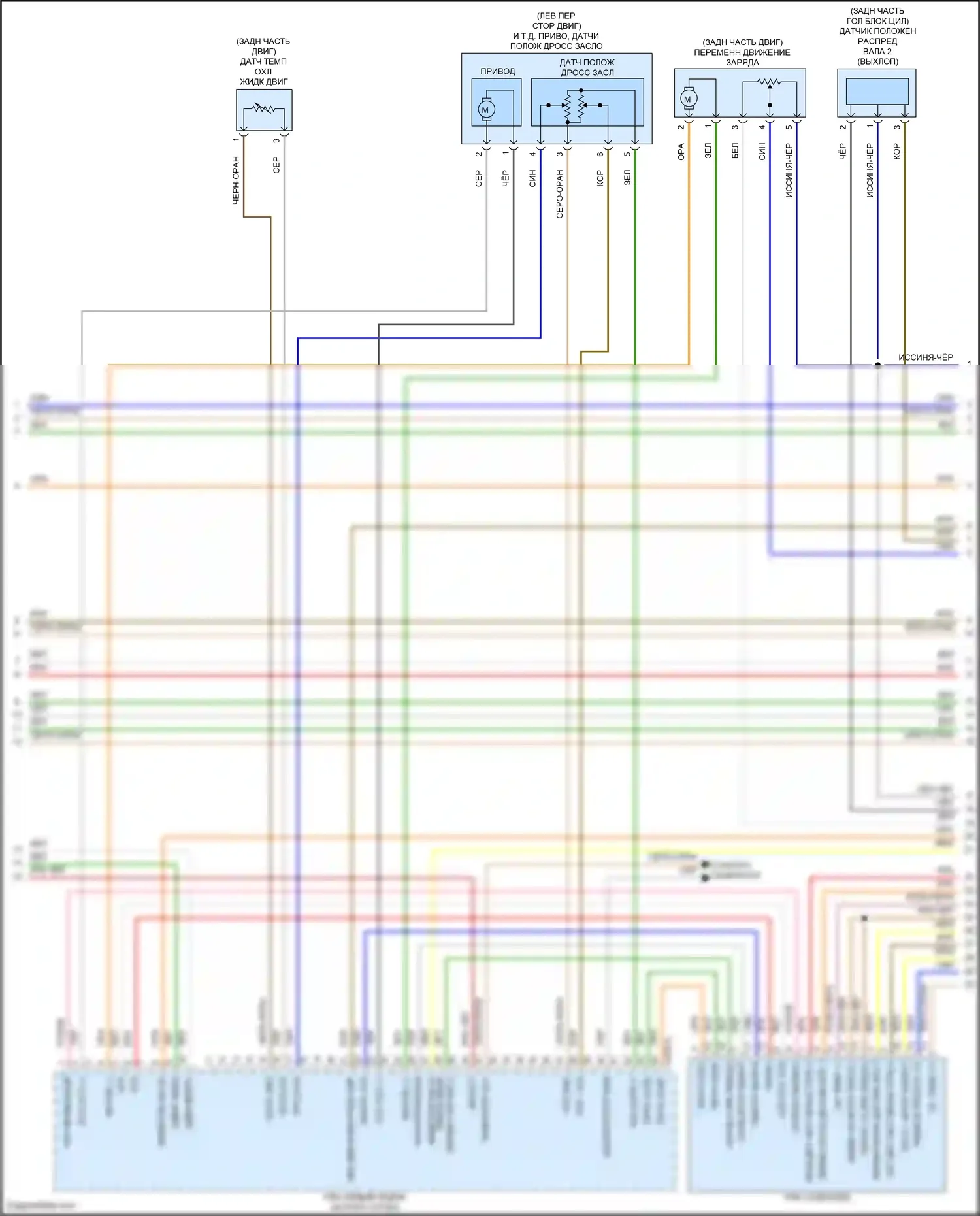 Soul Kia III рестайлинг (2022-2024): Электросхема двигателя 2.0л, электросхема органов управления двигателем (4 из 7) 