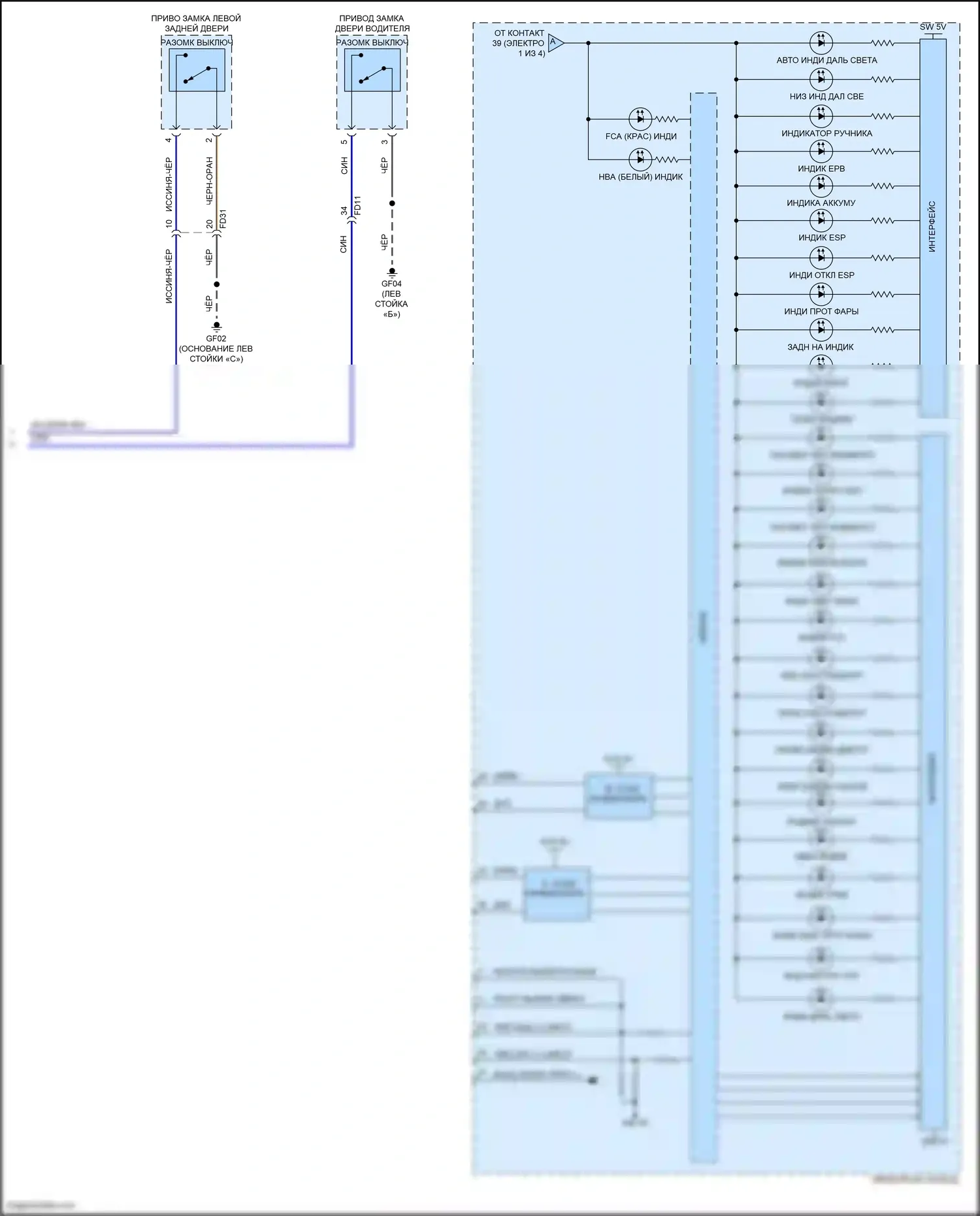 Soul Kia III рестайлинг (2022-2024): Электросхема приборной панели (4 из 4) 