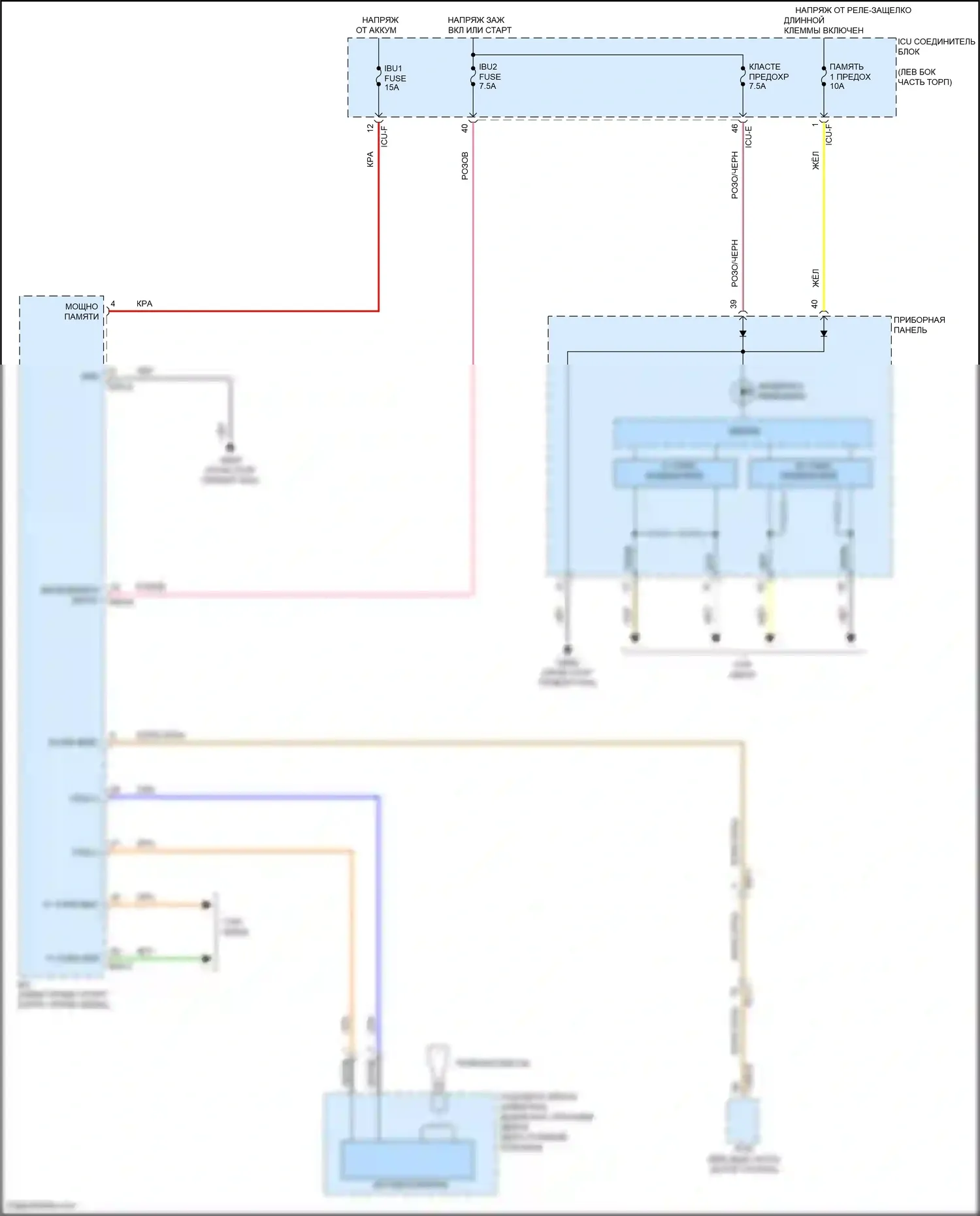 Soul Kia III рестайлинг (2022-2024): Электросхема иммобилайзера, без смарт-ключа 