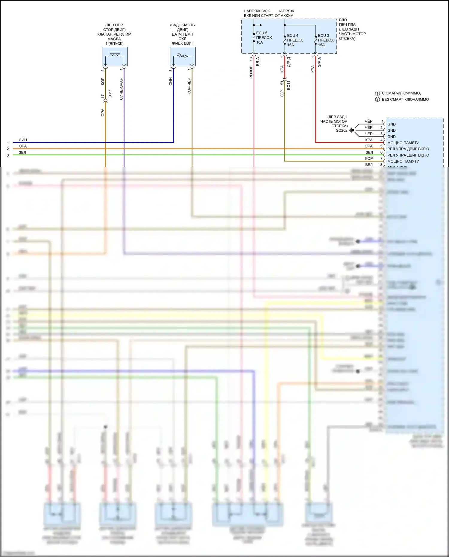 Soul Kia III (2019-2024): Электросхема двигателя 1,6л турбо (6 из 6) 