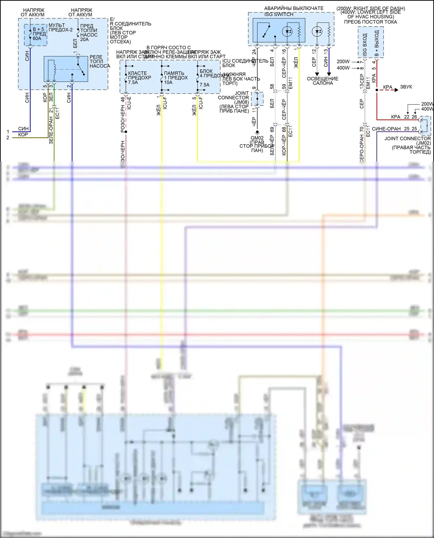 Soul Kia III (2019-2024): Электросхема двигателя 2.0l (2 из 7) 