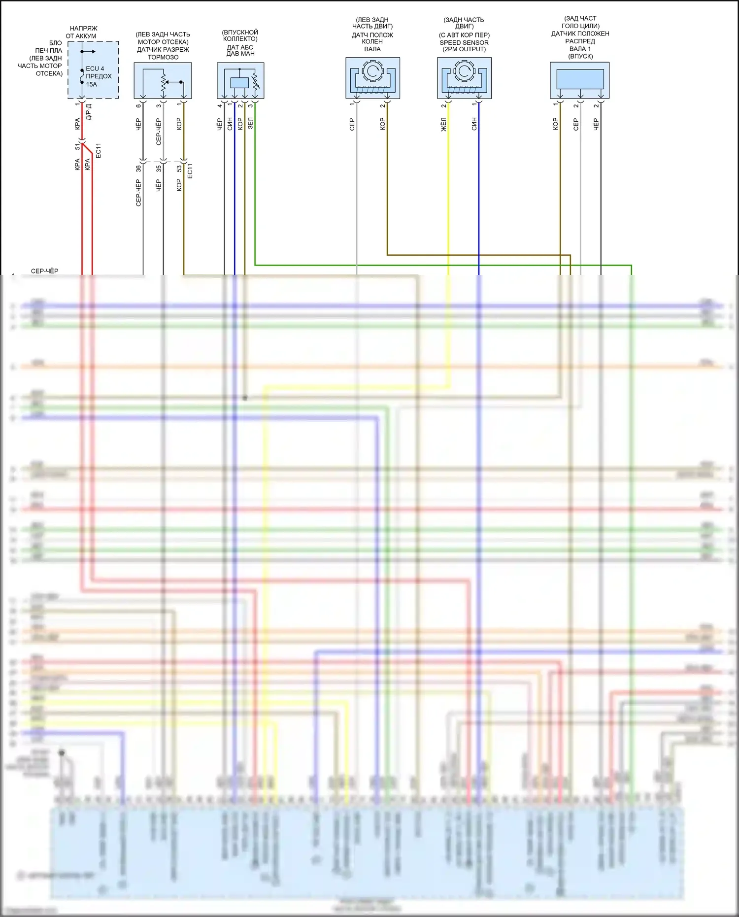 Soul Kia III (2019-2024): Электросхема двигателя 2.0l (5 из 7) 