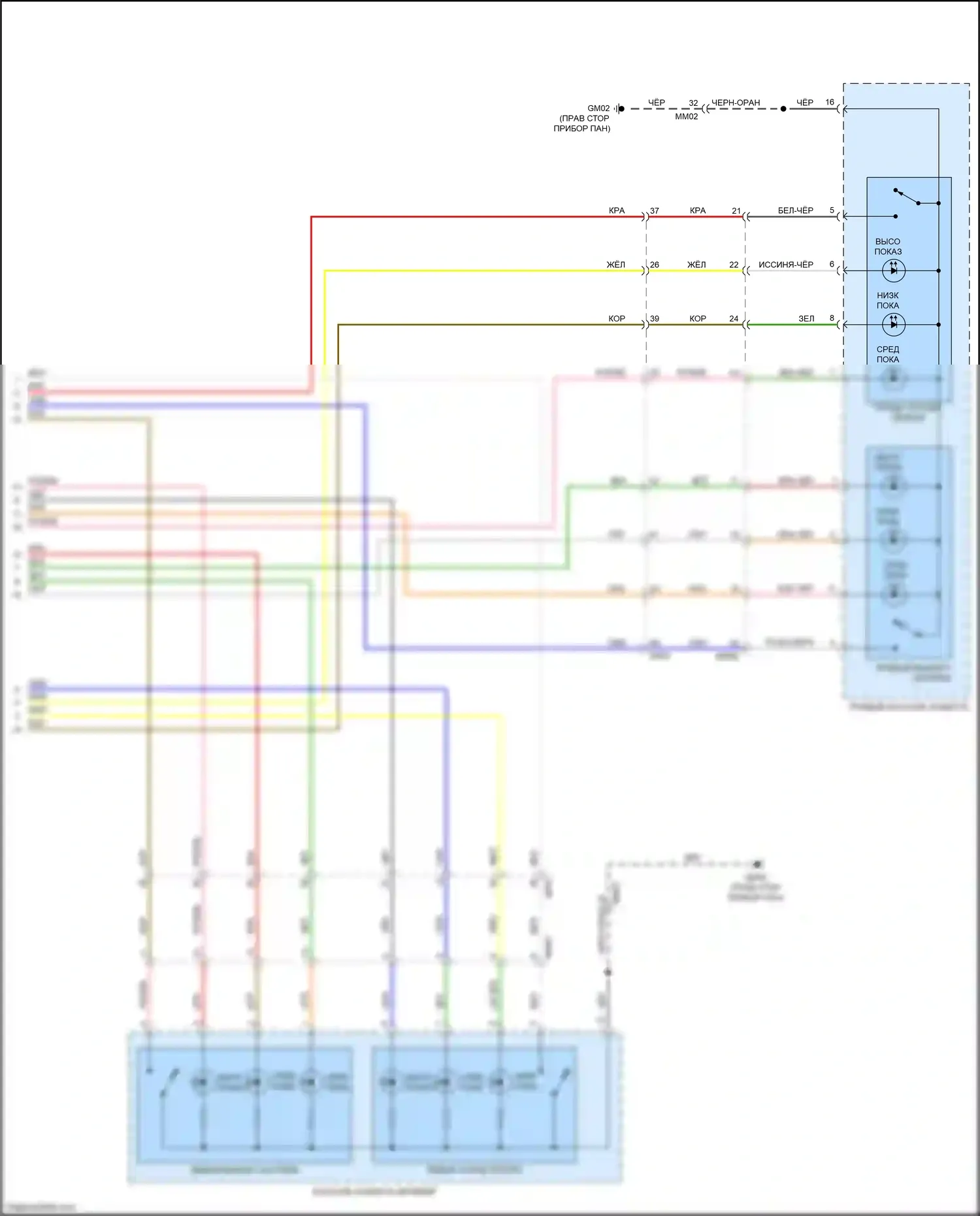 Soul Kia III (2019-2024): Электросхема вентиляции сиденья (2 из 2) 