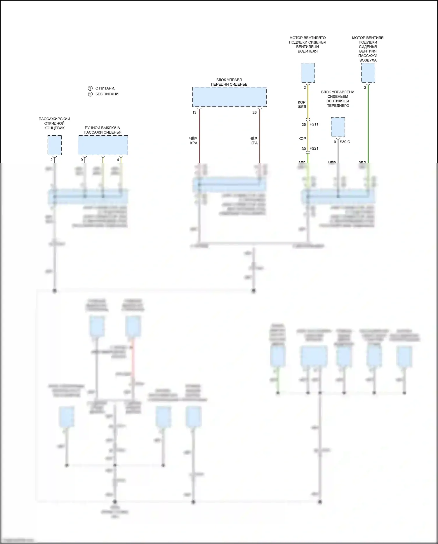 Soul Kia III (2019-2024): Электросхема разводки массы (6 из 6) 