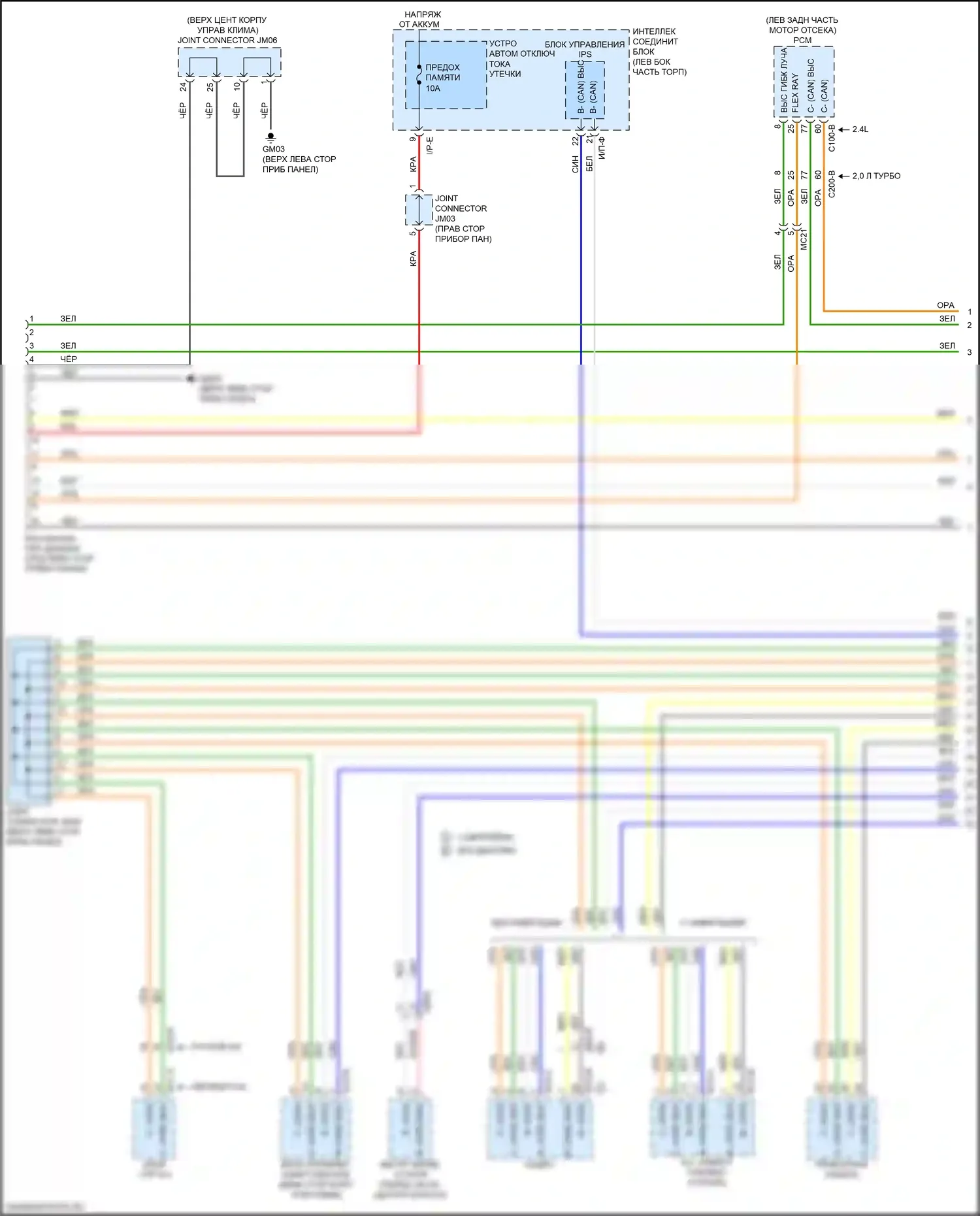 Sportage Kia IV (2015-2018): Can шина электросхема (1 из 3) 