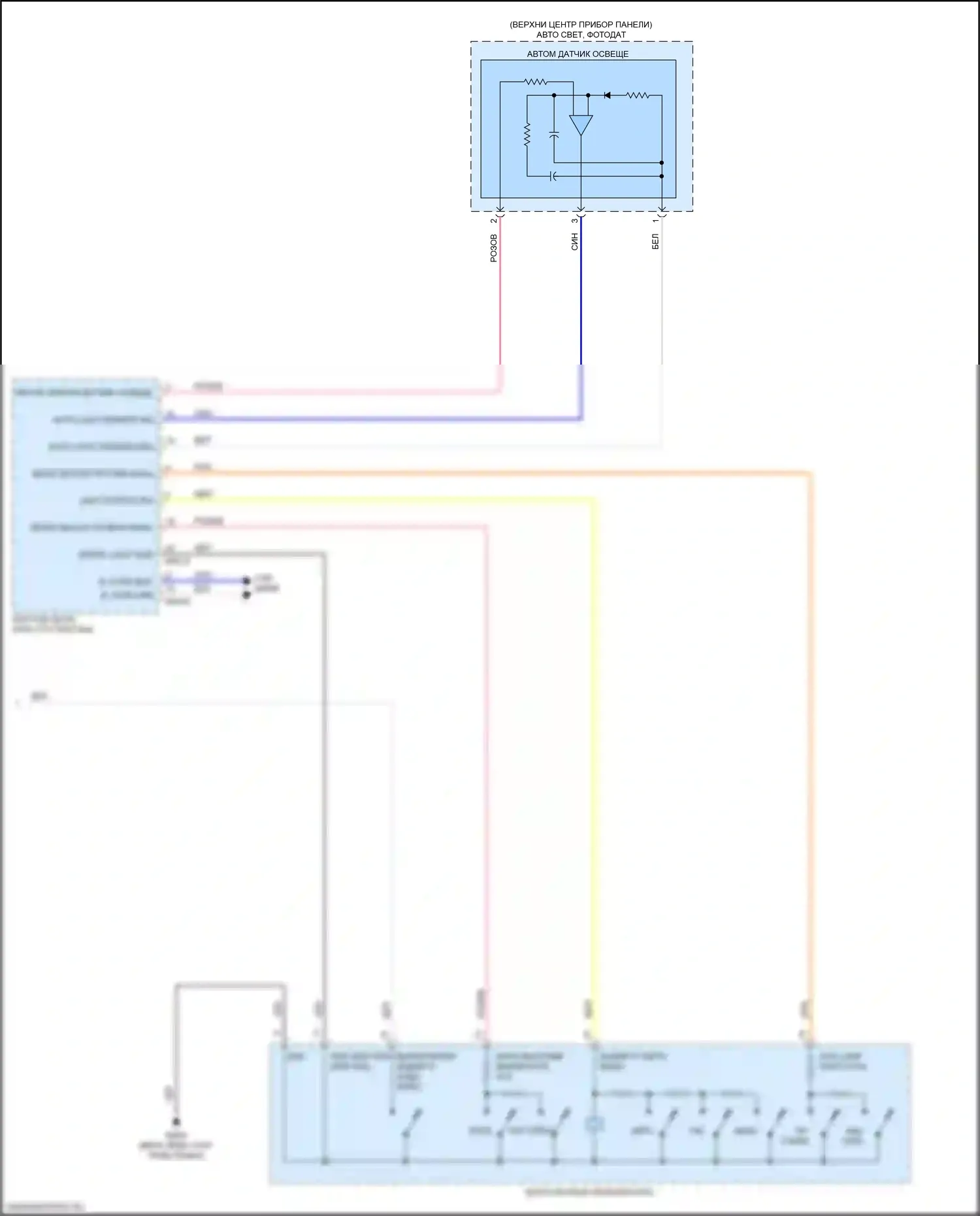 Sportage Kia IV (2015-2018): Электросхема автоламп (3 из 3) 