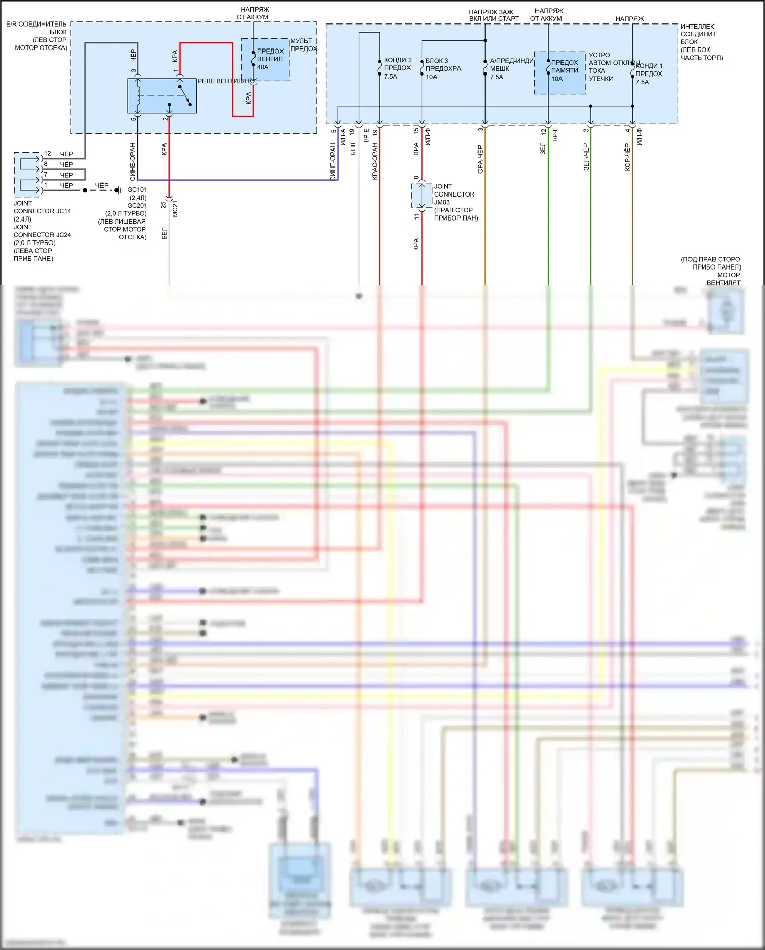 Sportage Kia IV (2015-2018): Электросхема климат контроля (1 из 3) 