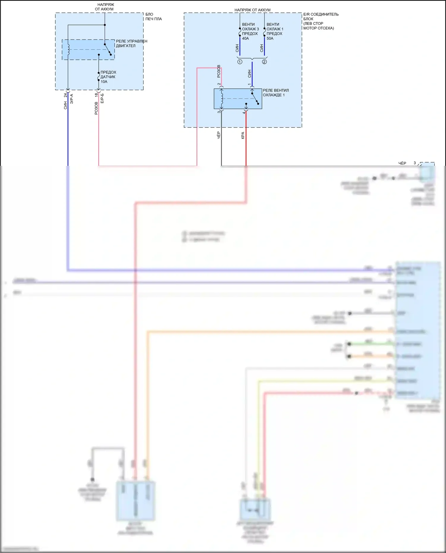 Sportage Kia IV (2015-2018): Электросхема ручного кондиционера (3 из 3) 
