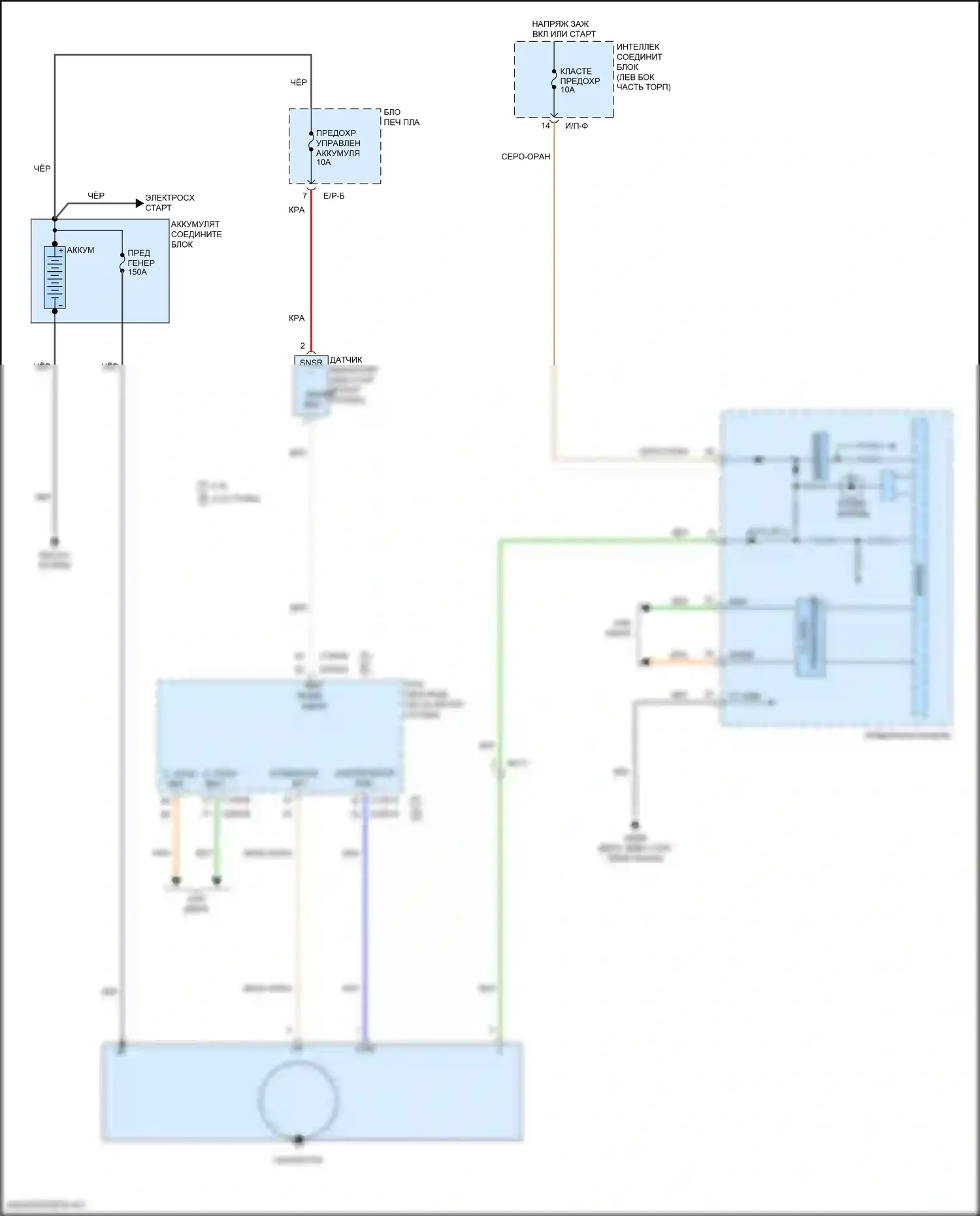 Sportage Kia IV (2015-2018): Электросхема генератора 