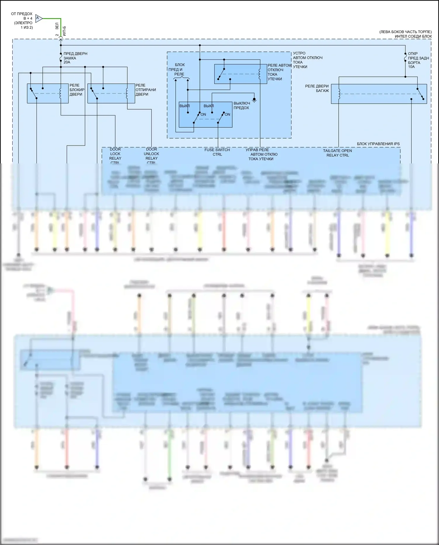 Sportage Kia V (2021-2024): Электросхема блока управления ips (2 из 2) 