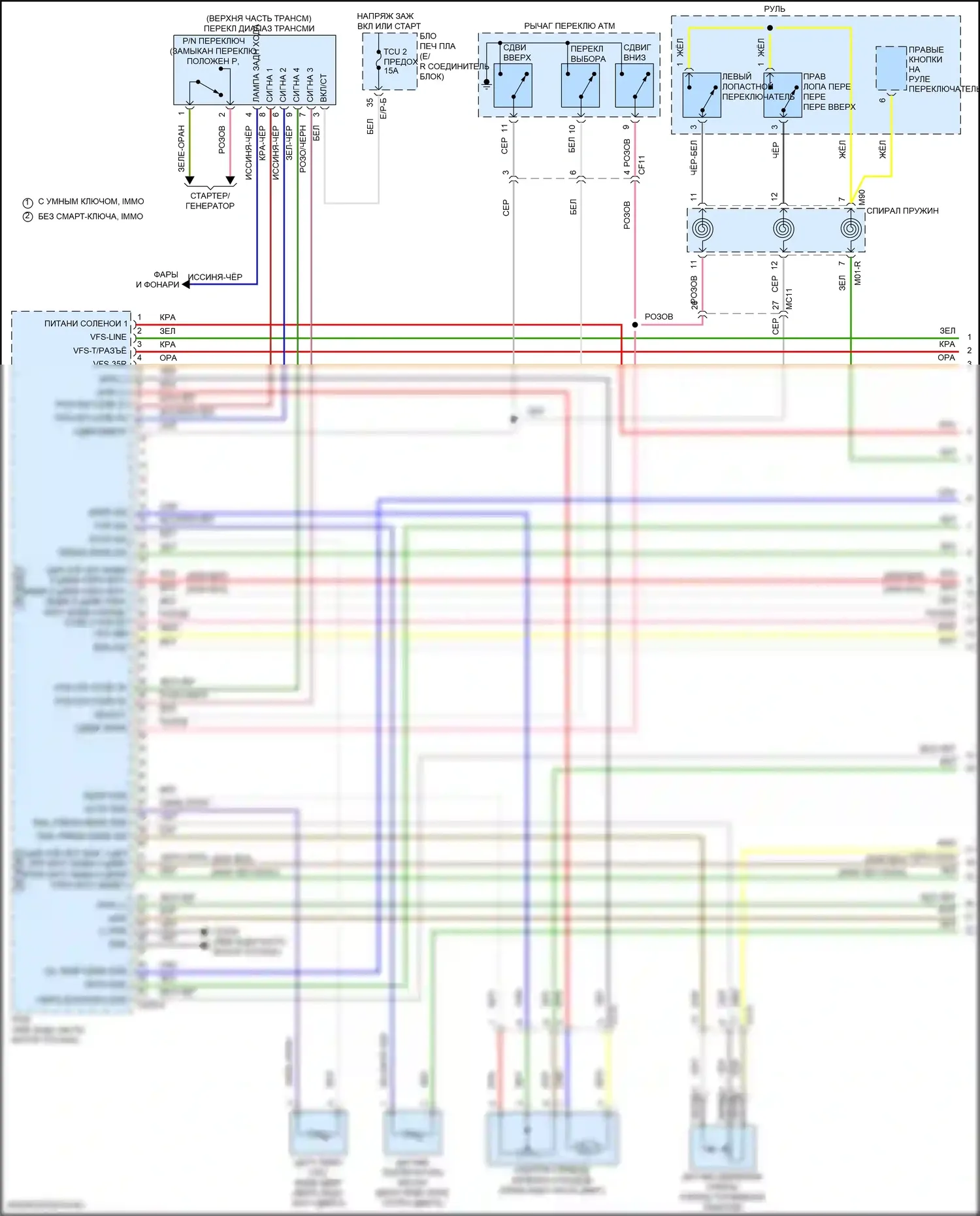 Sportage Kia V (2021-2024): Электросхема двигателя 2.0л турбо (1 из 6) 