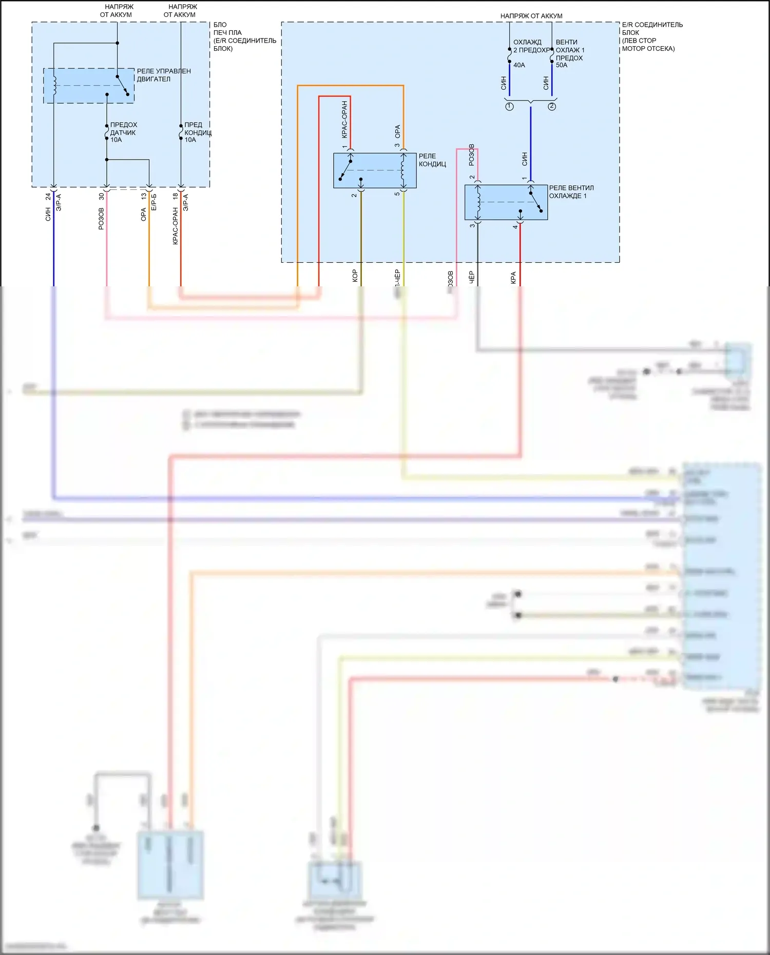 Sportage Kia V (2021-2024): Электросхема ручного кондиционера (3 из 3) 