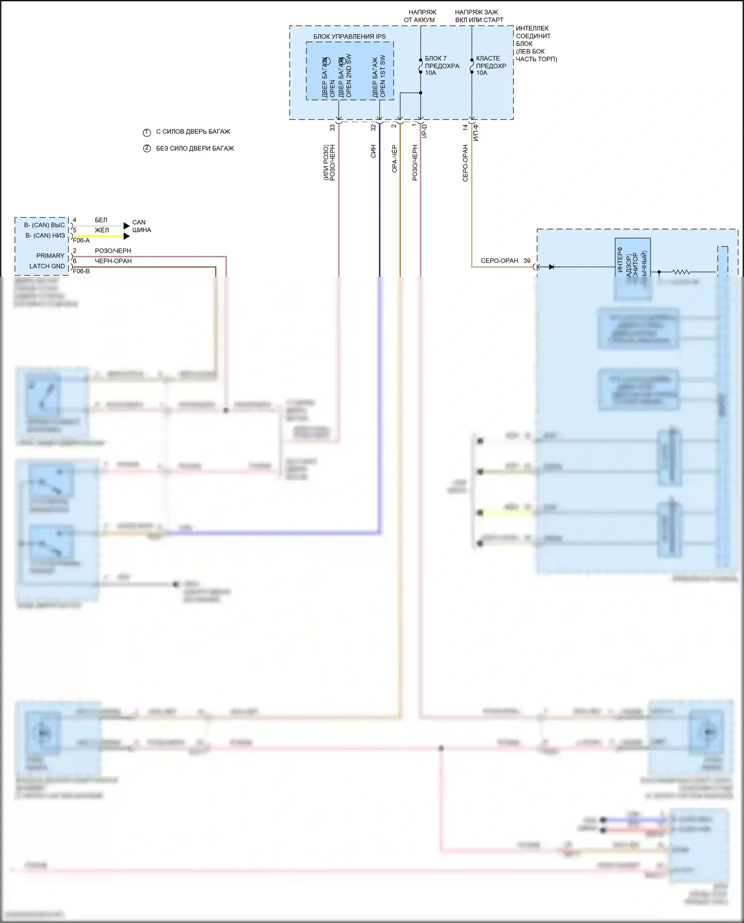 Sportage Kia V (2021-2024): Электросхема освещения салона (2 из 2) 