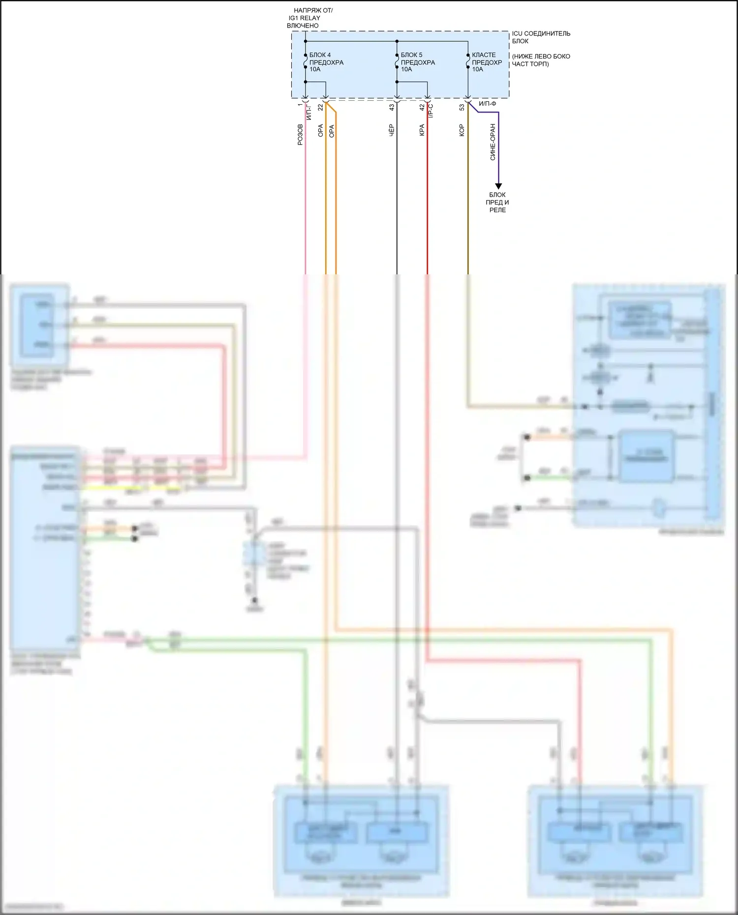 Stinger Kia I рестайлинг (2020-2024): Электросхема адаптивного переднего освещения 