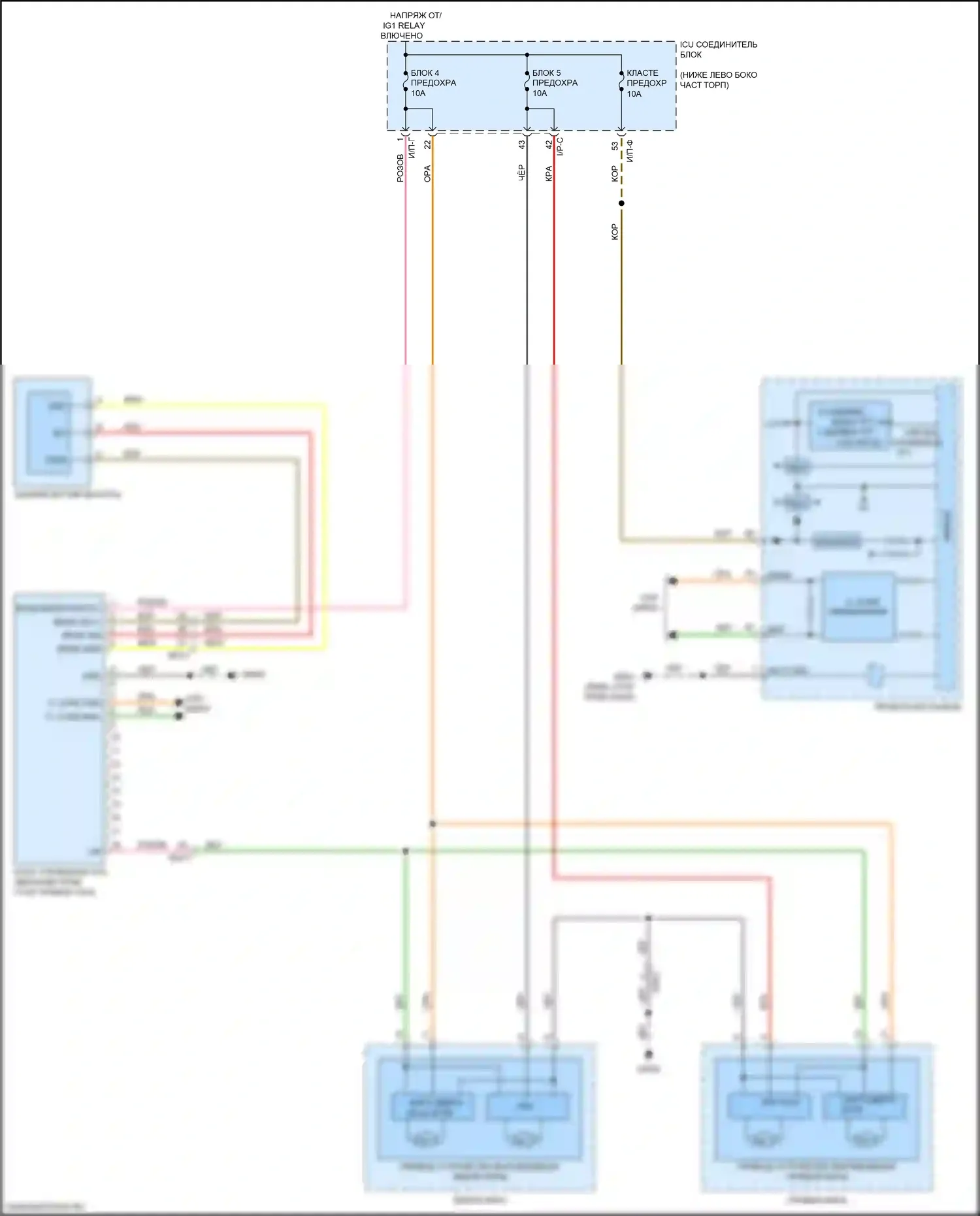 Stinger Kia I (2017-2021): Электросхема адаптивного переднего освещения 
