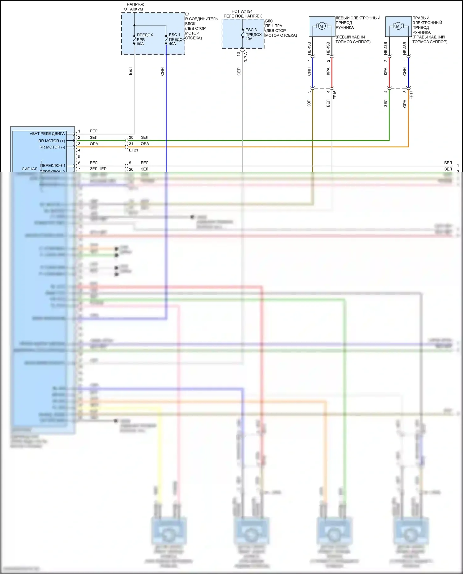 Telluride Kia I рестайлинг (2022-2024): Антиблокировочная система abs электросхема (1 из 3) 