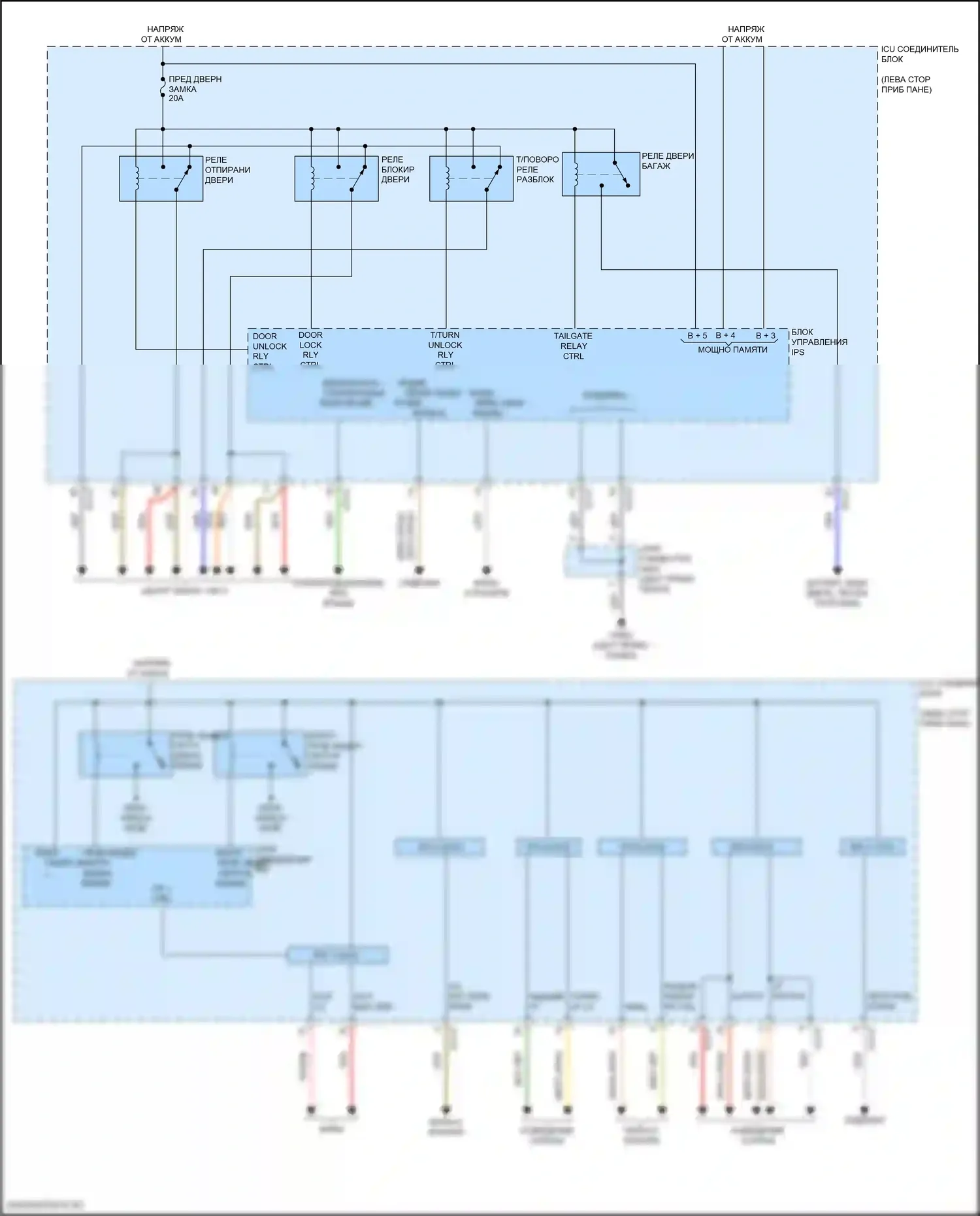 Telluride Kia I рестайлинг (2022-2024): Электросхема блока управления ips (1 из 3) 