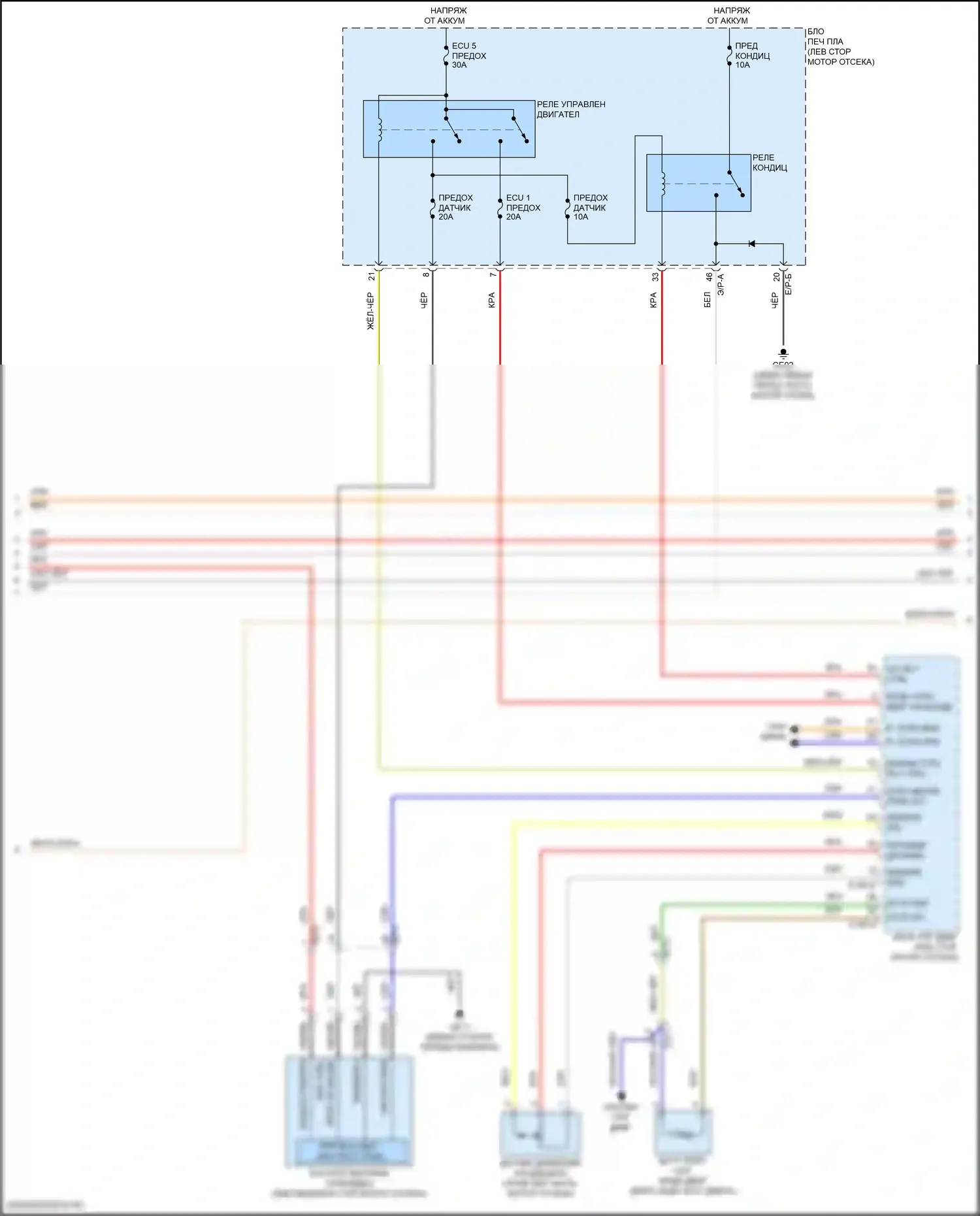 Telluride Kia I рестайлинг (2022-2024): Электросхема климат контроля (4 из 5) 