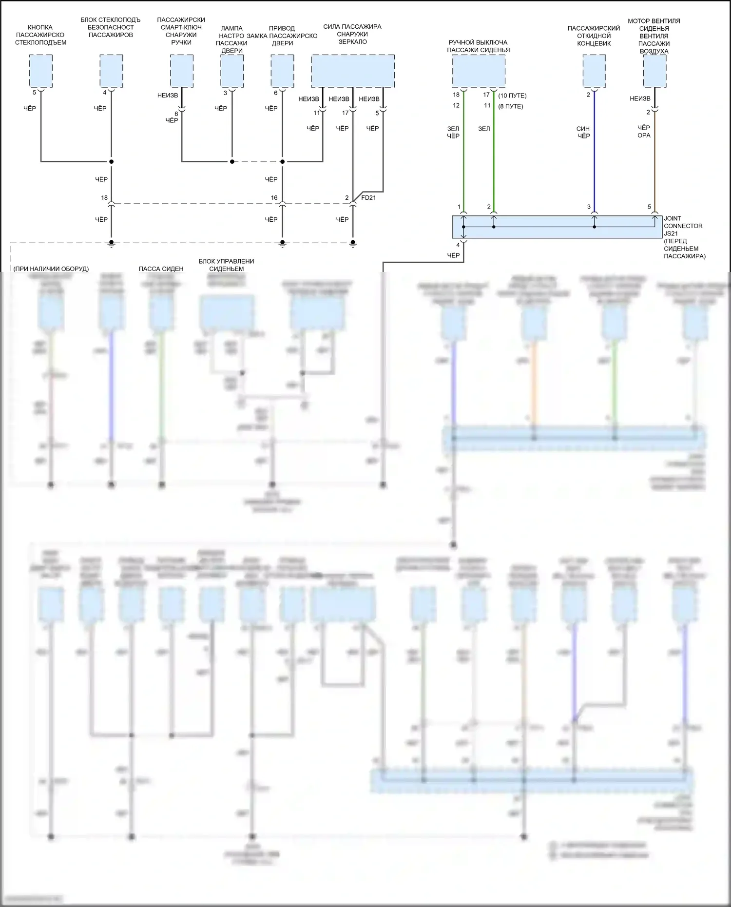 Telluride Kia I рестайлинг (2022-2024): Электросхема разводки массы (5 из 7) 