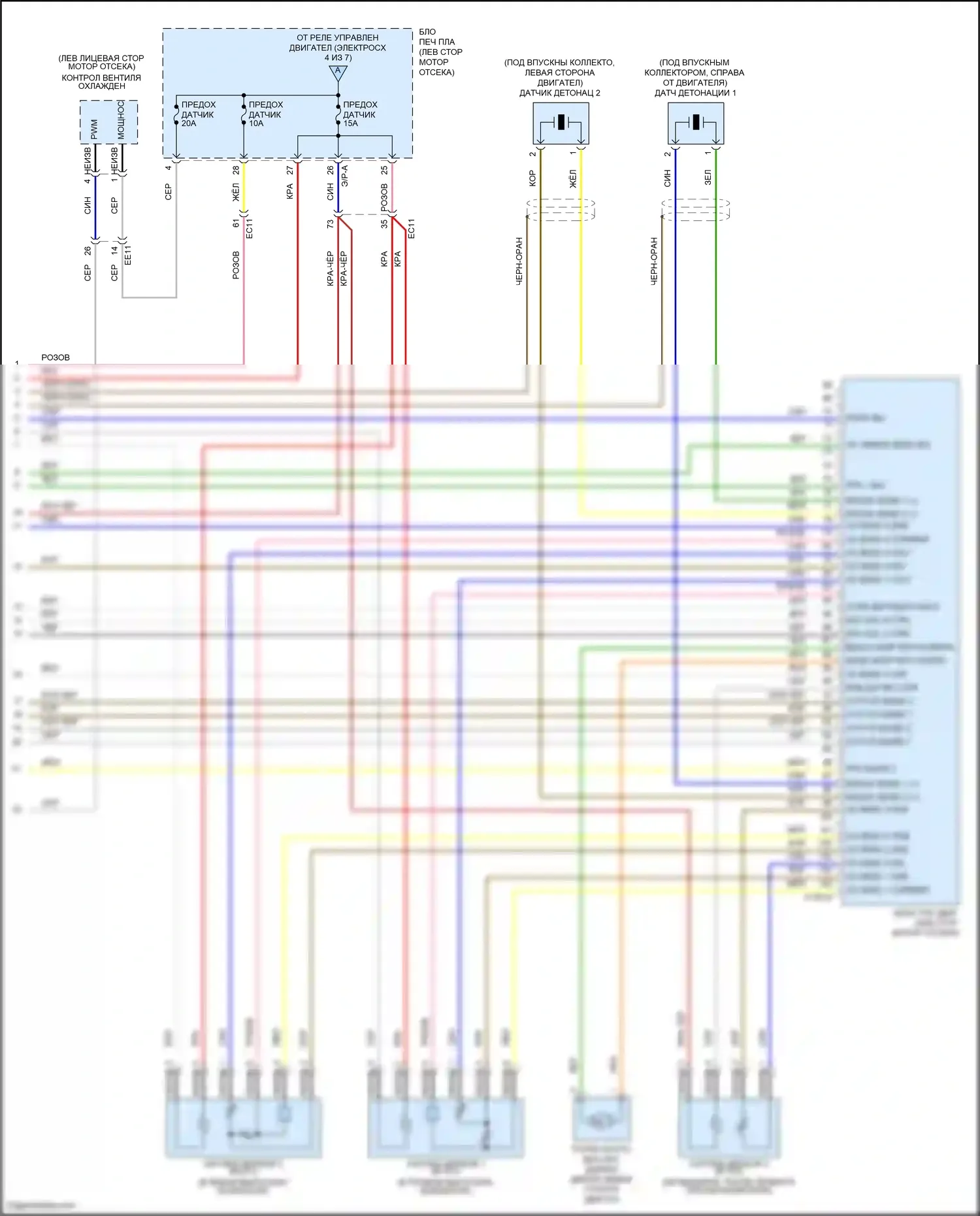 Telluride Kia I (2019-2022): Электросхема двигателя 3.8l (7 из 7) 