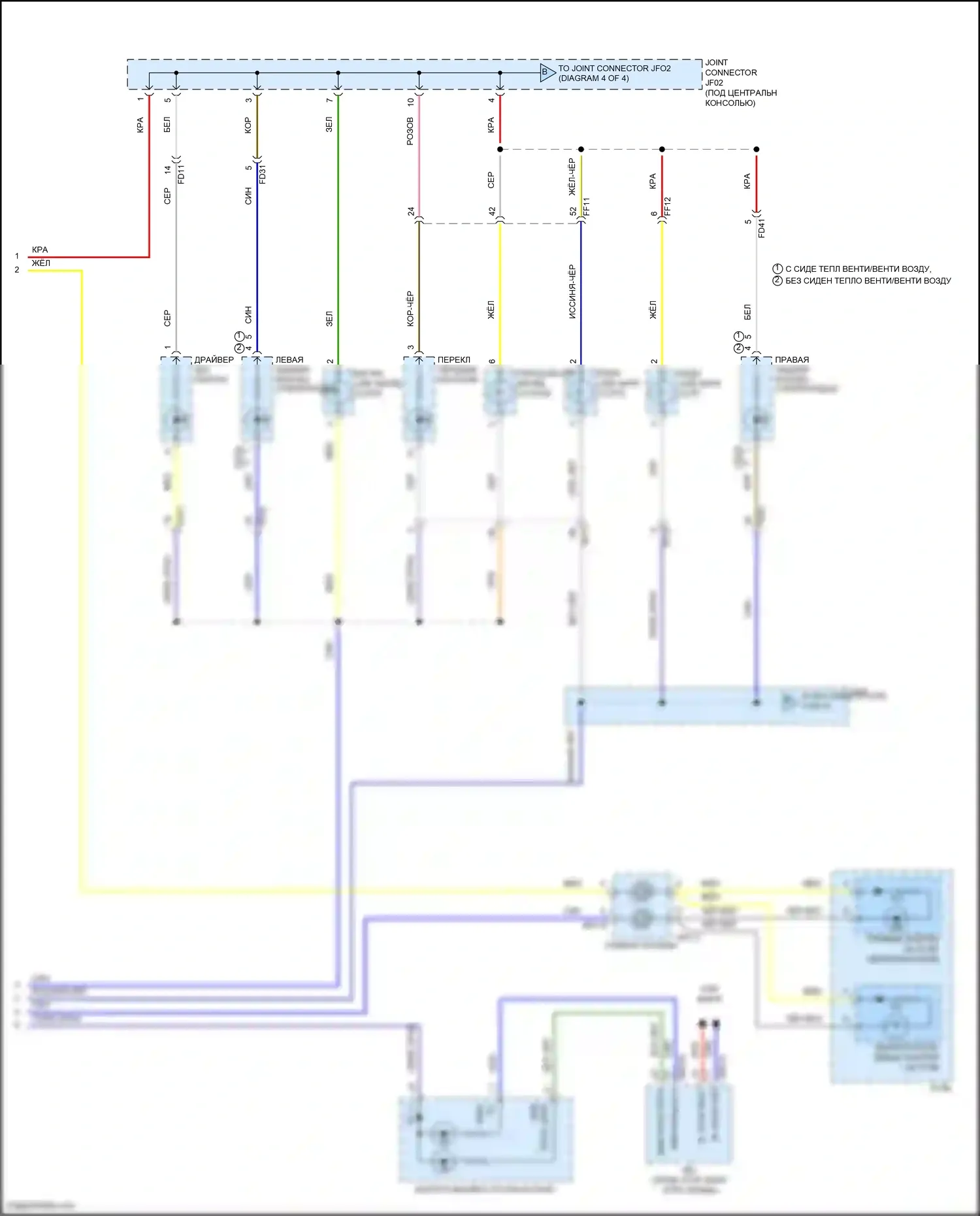 Telluride Kia I (2019-2022): Электросхема подсветки приборной панели (3 из 4) 