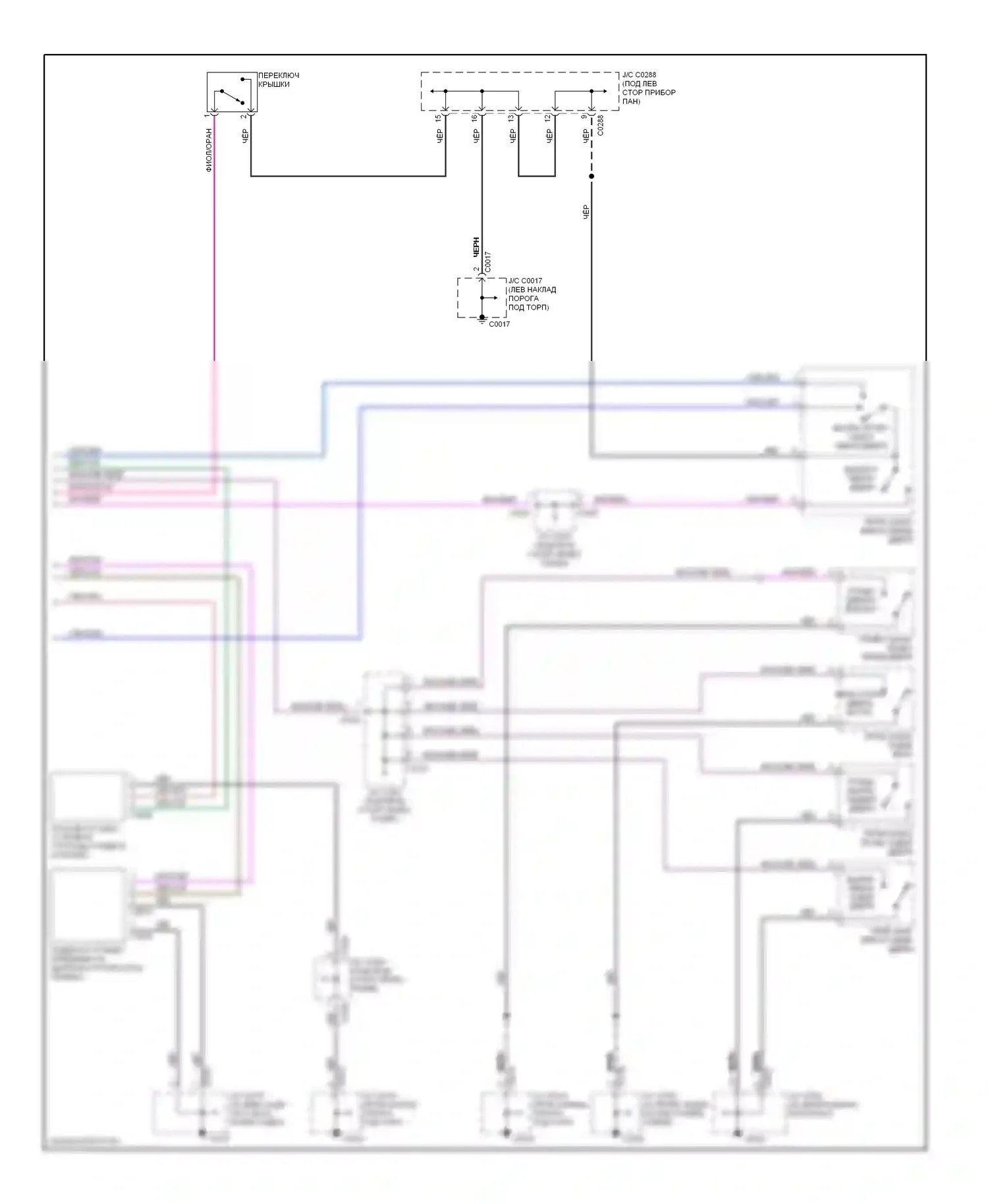 Discovery Land Rover II (1998-2004): Сигнализации электросхема (2 из 2) 