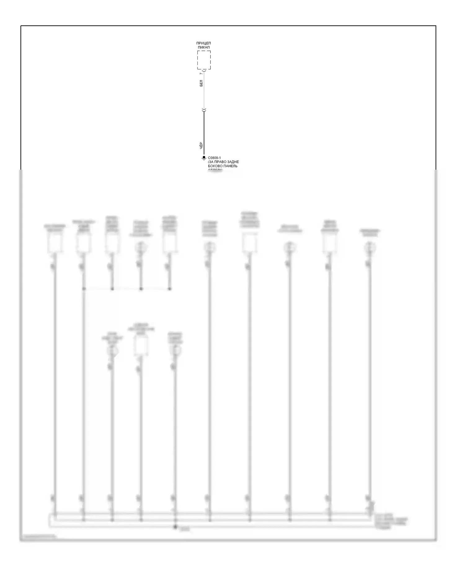 Discovery Land Rover II (1998-2004): Электросхема точек подключения масс (5 из 5) 