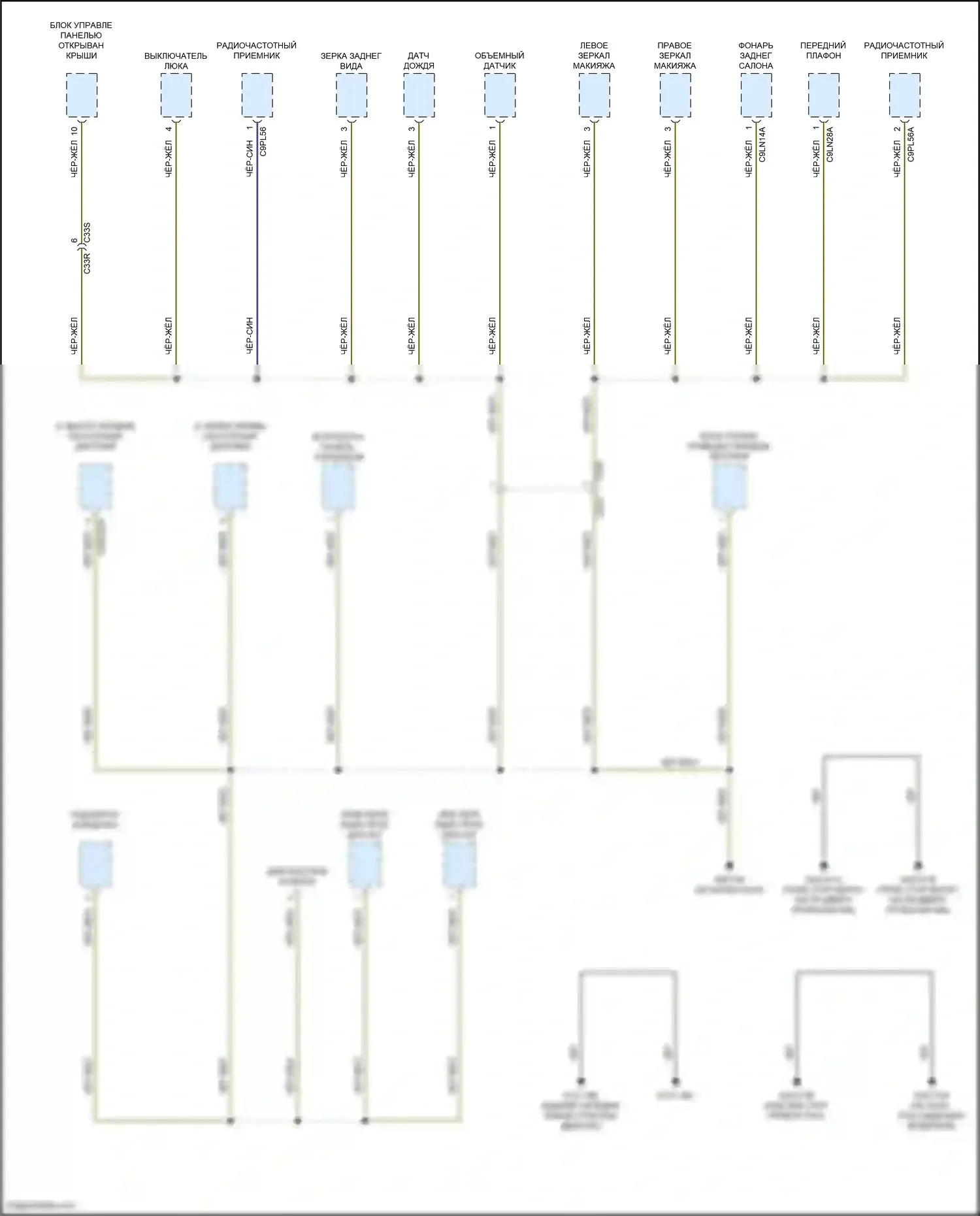 Freelander Land Rover II рестайлинг 2 (2012-2014): Электросхема точек подключения масс (5 из 5) 
