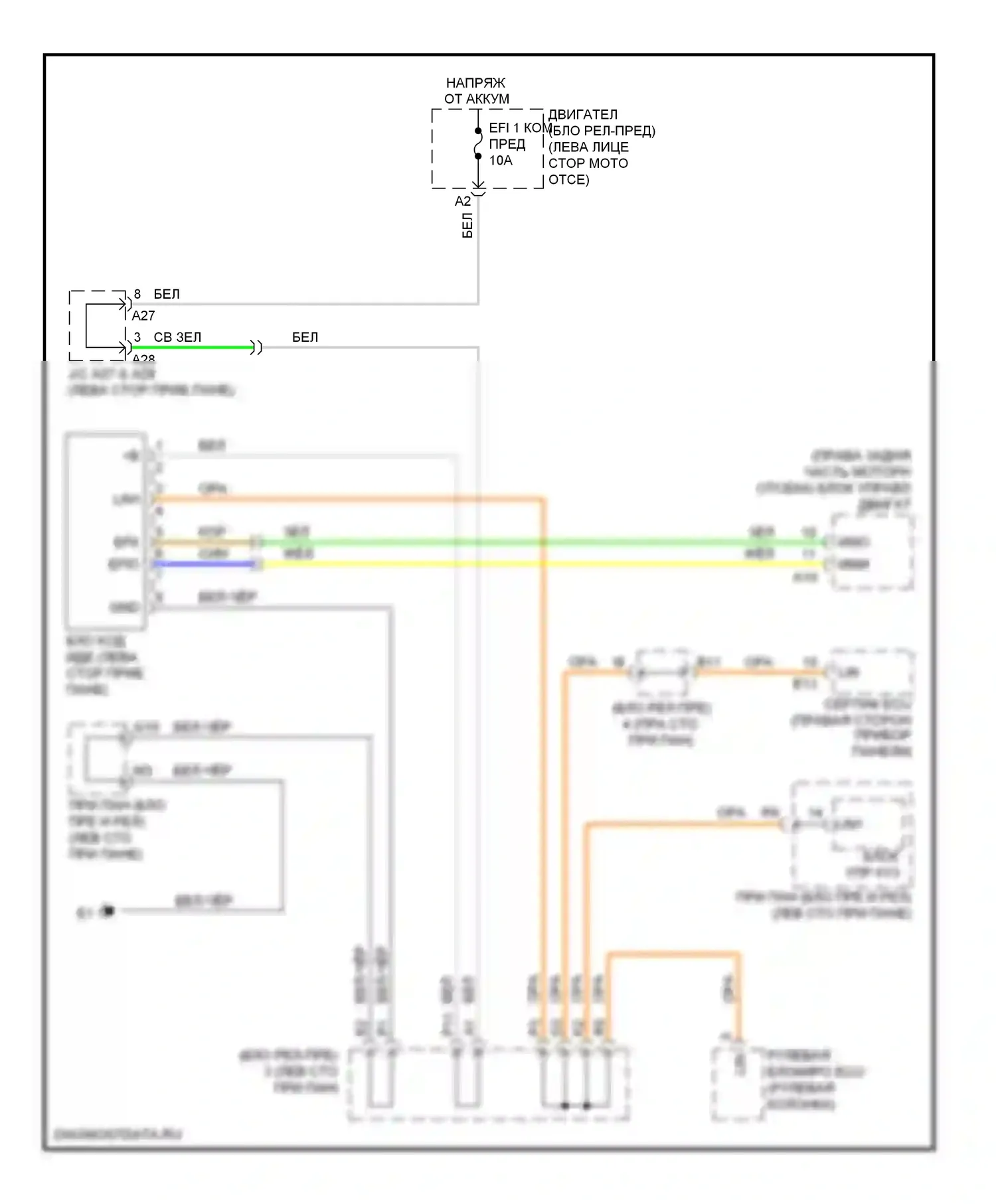 ES Lexus XV40 рестайлинг (2009-2012): Электросхема иммобилайзера 