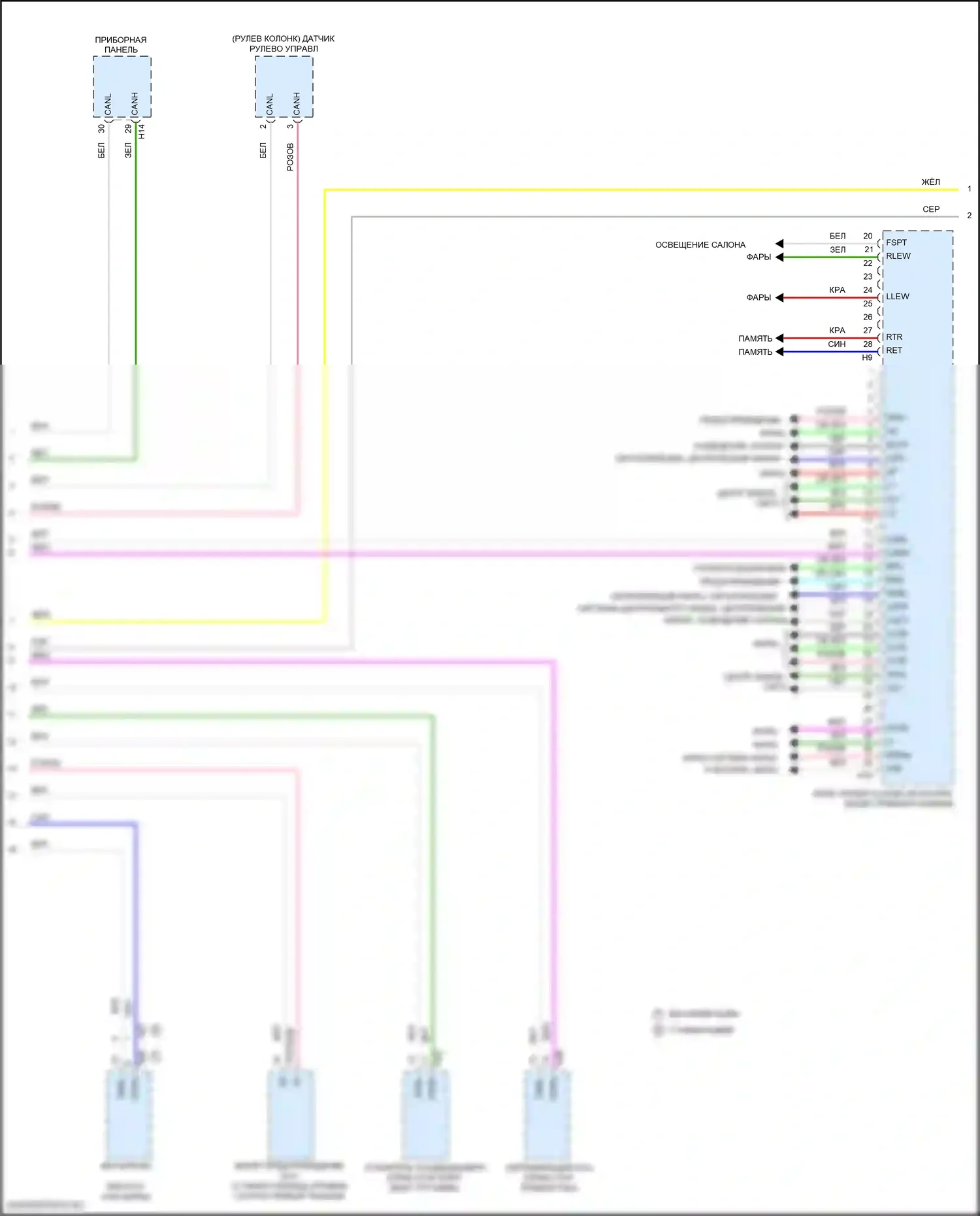 ES Lexus XV60 рестайлинг (2015-2018): Электросхема эбу кузова (3 из 4) 
