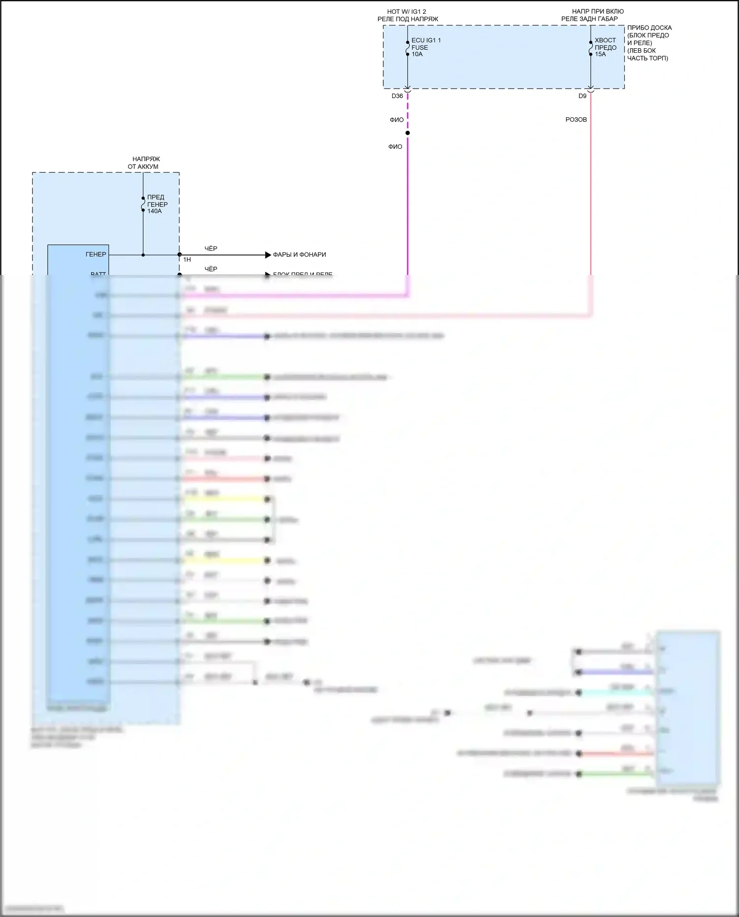 ES Lexus XV60 рестайлинг (2015-2018): Электросхема управления интеграцией и панели 