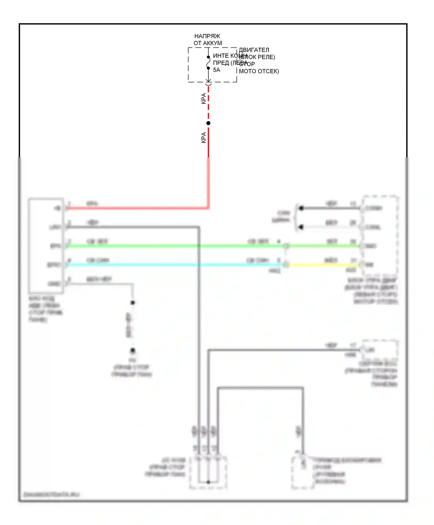 ES Lexus XV60 (2012-2015): Электросхема иммобилайзера 