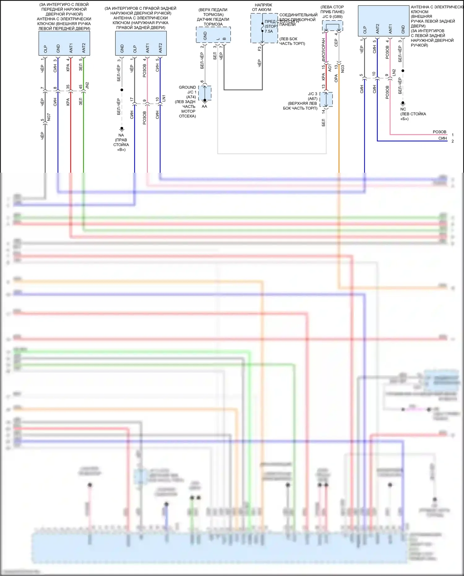 ES Lexus XV70 (2018-2021): Электросхема защиты от взлома (5 из 6) 