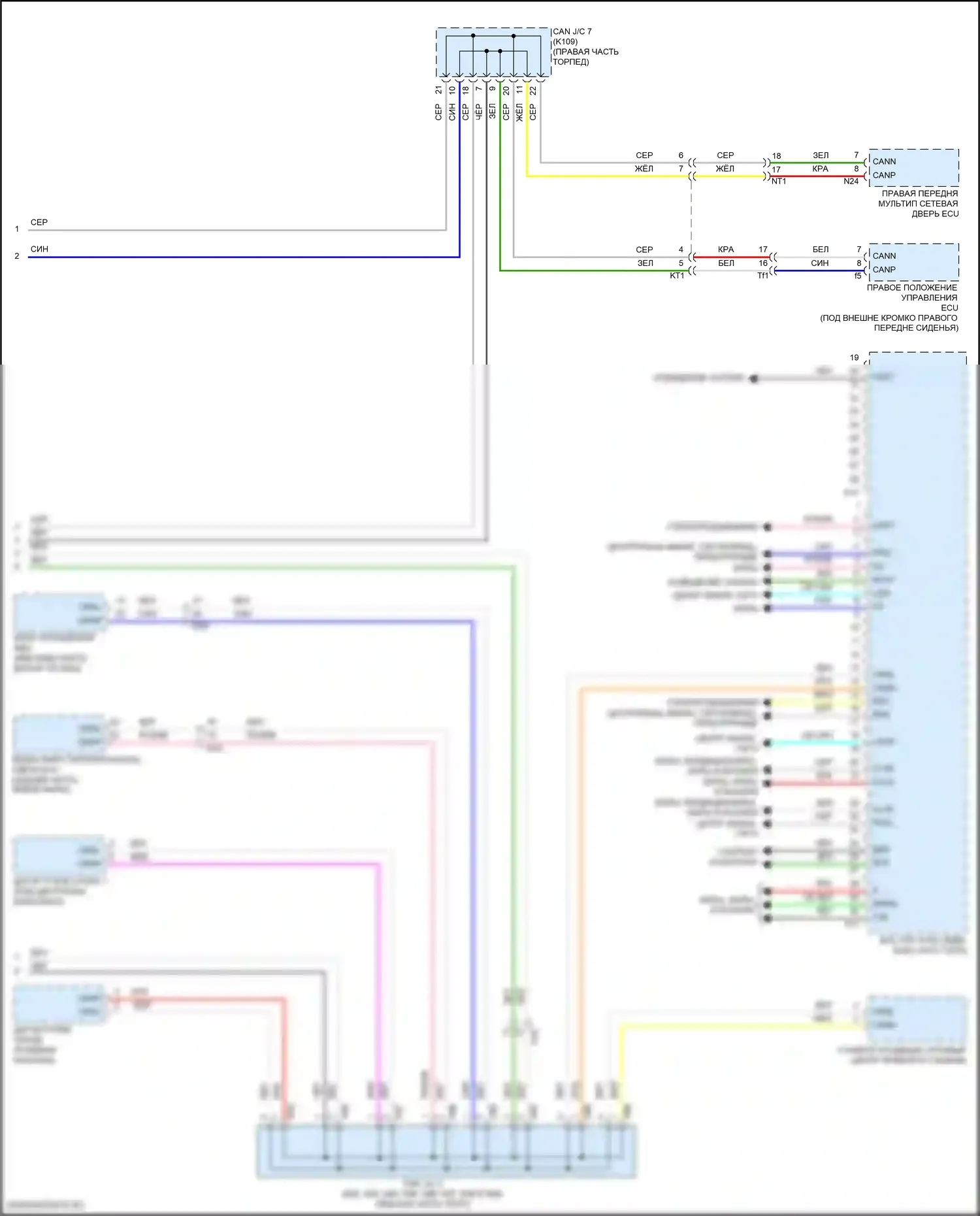GS F Lexus I (2015-2020): Электросхема эбу кузова (3 из 3) 