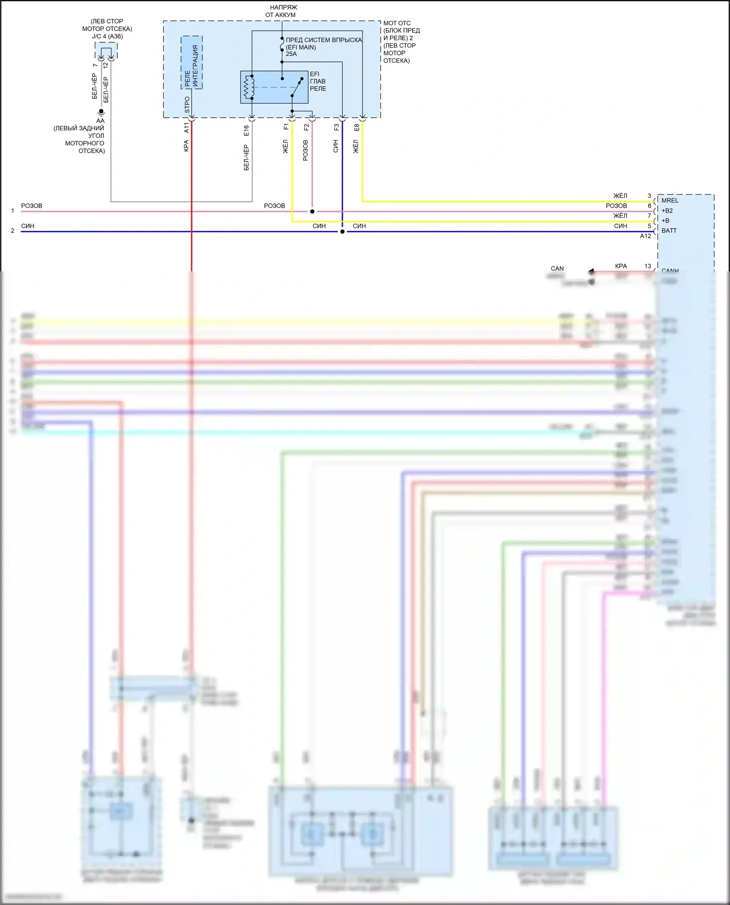 GS F Lexus I (2015-2020): Электросхема автоматической коробки передач (4 из 4) 