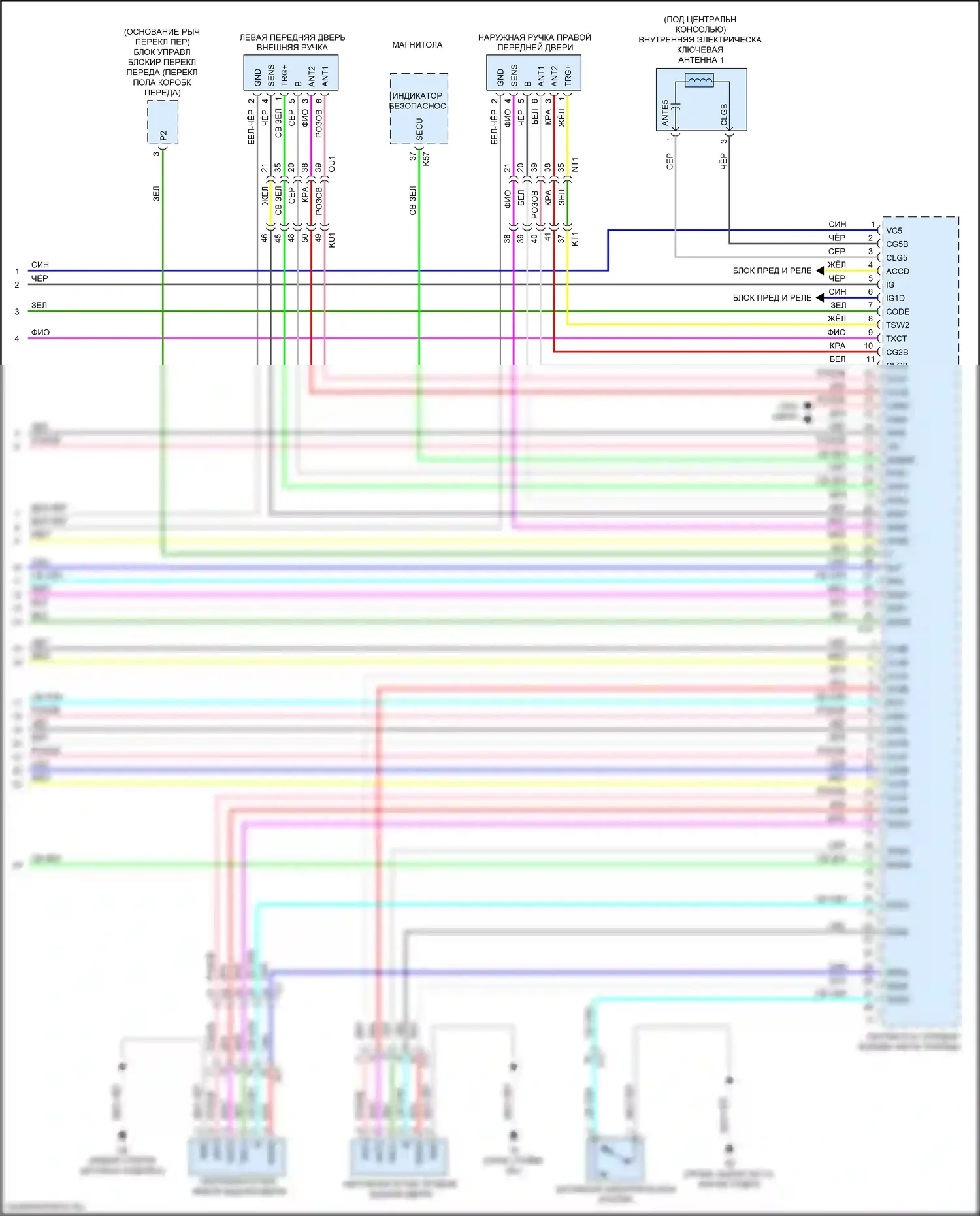 GS F Lexus I (2015-2020): Электросхема защиты от взлома (8 из 8) 