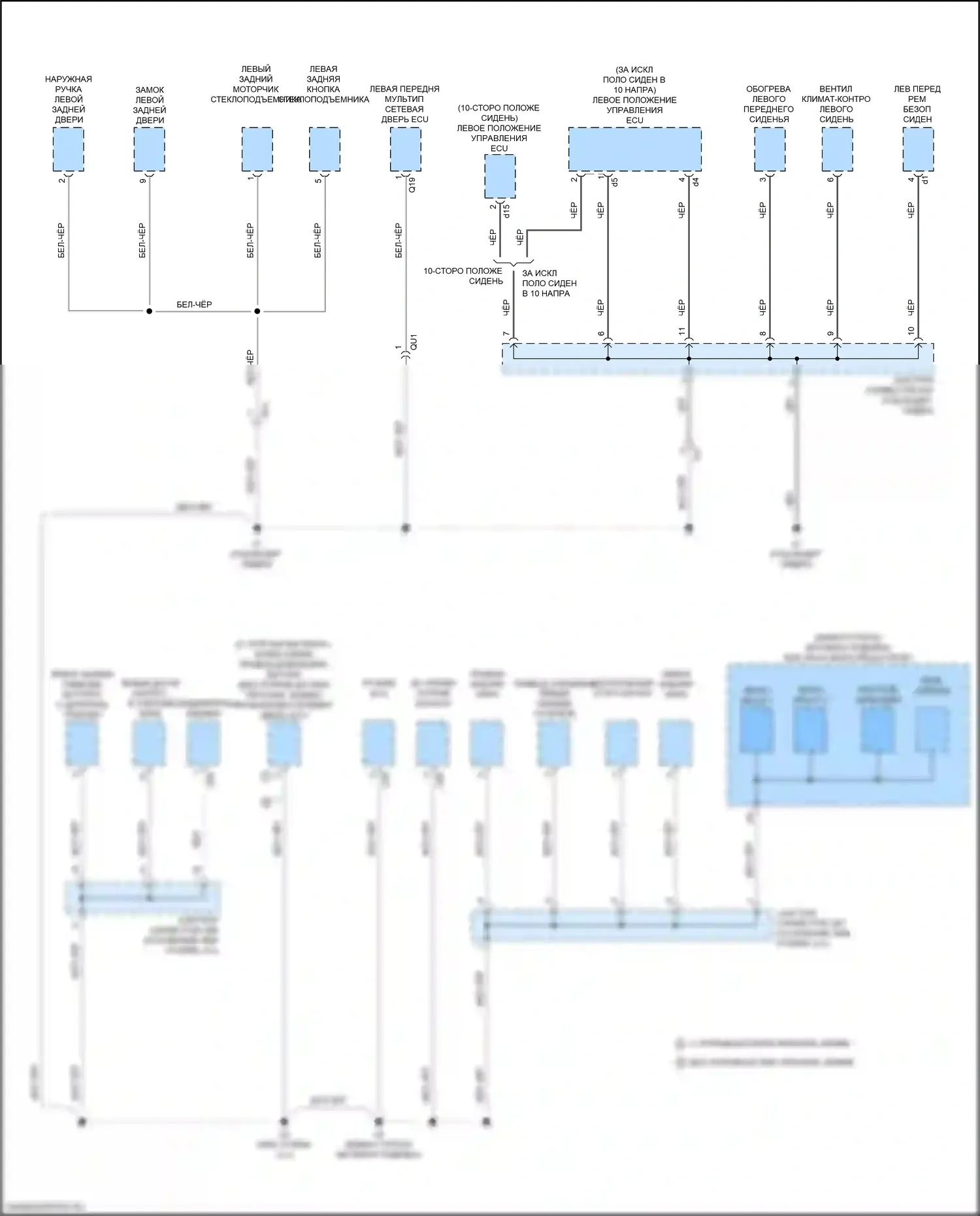 GS F Lexus I (2015-2020): Электросхема разводки массы (3 из 6) 
