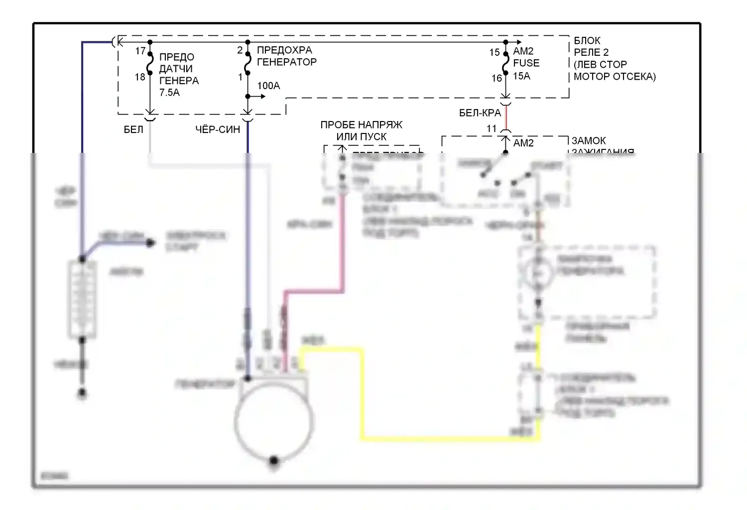 GS Lexus I (1993-1997): Электросхема генератора 