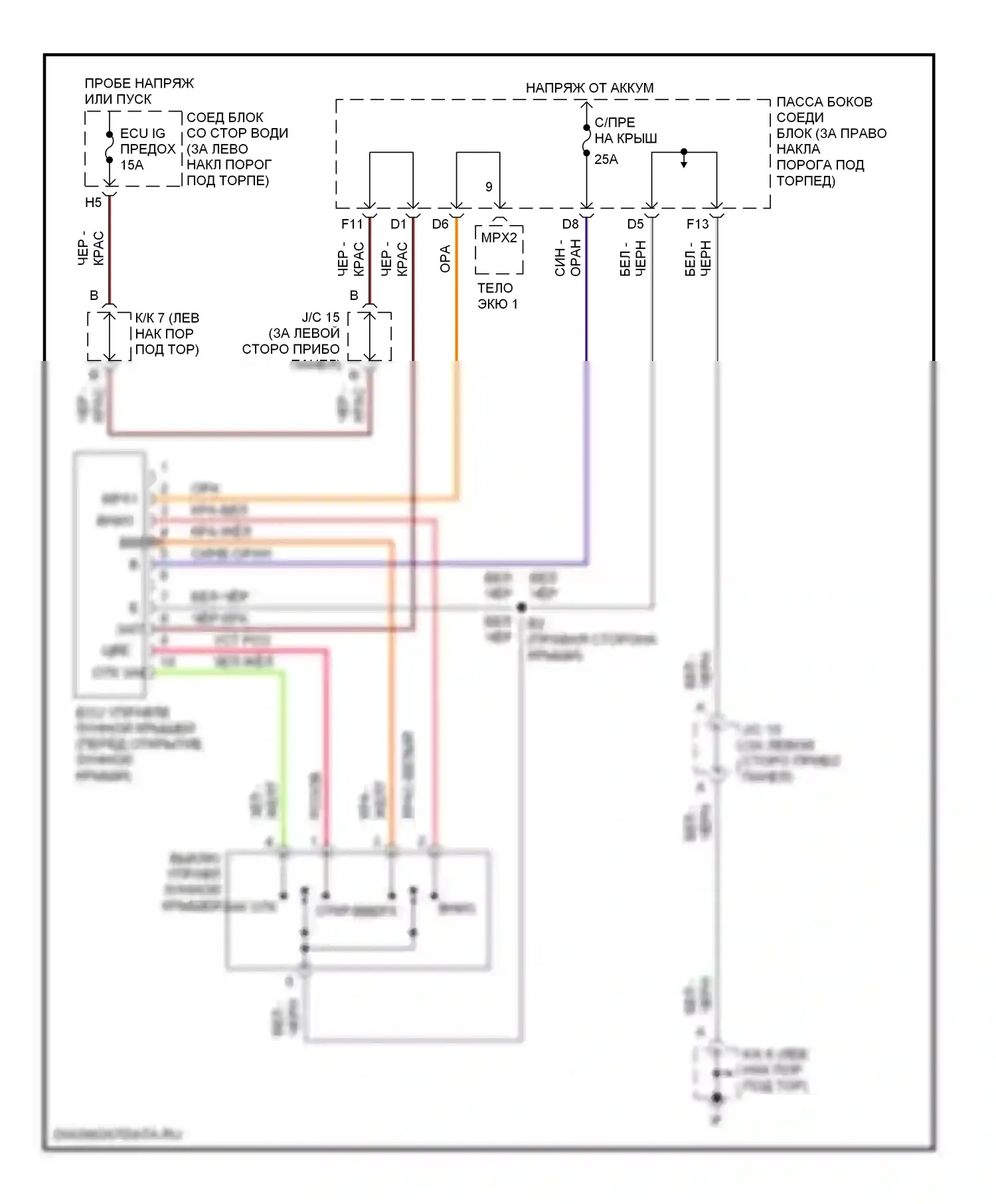 GS Lexus II рестайлинг (2000-2004): Складная крыша/цепи штриховки 