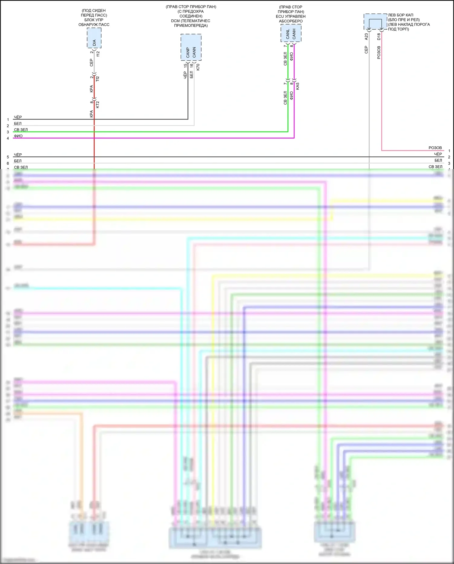 GS Lexus IV рестайлинг (2015-2020): Can шина электросхема (3 из 6) 