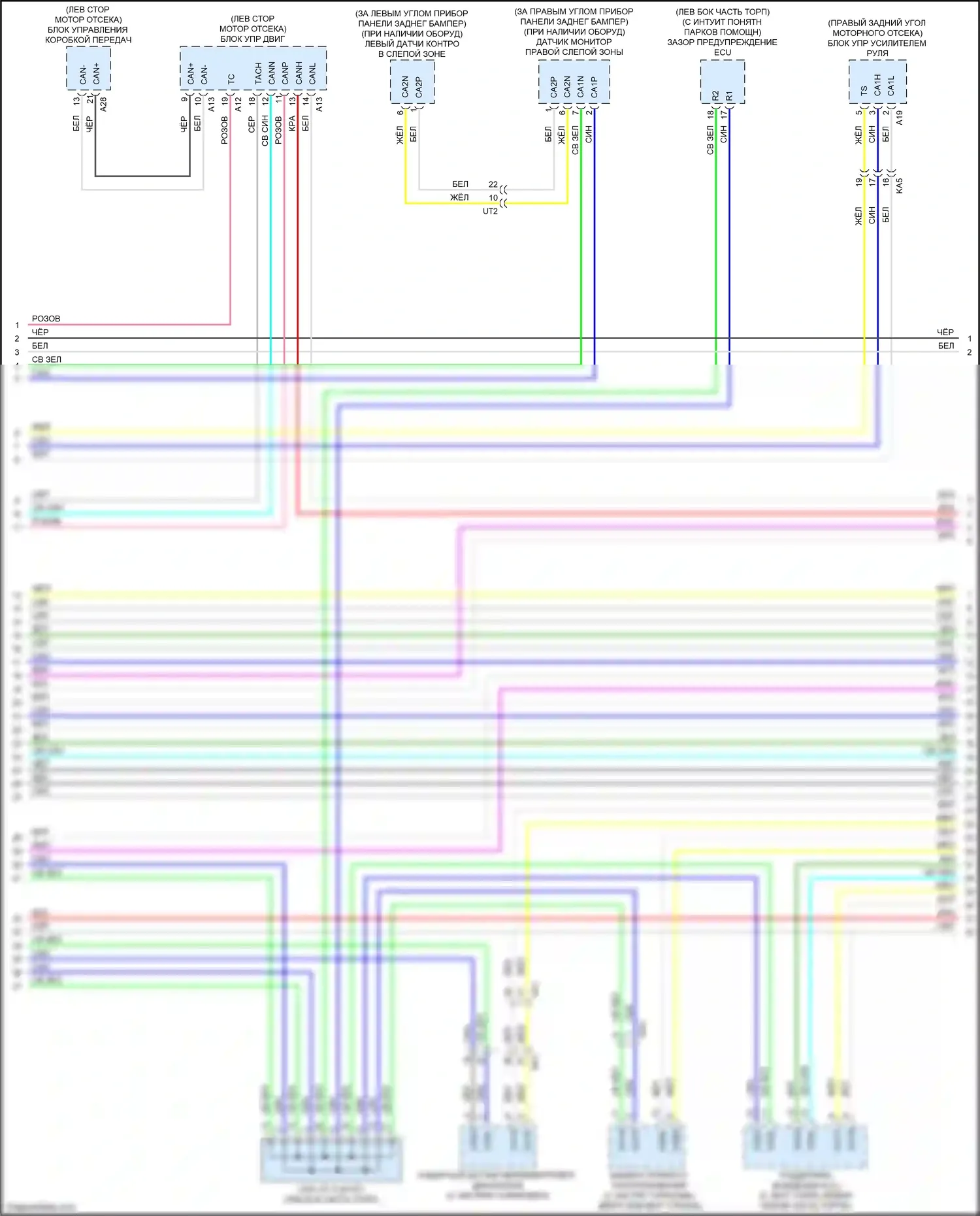 GS Lexus IV рестайлинг (2015-2020): Can шина электросхема (4 из 6) 