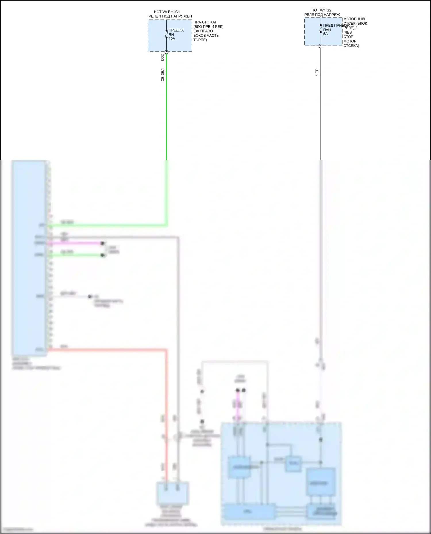 GS Lexus IV рестайлинг (2015-2020): Электросхема 4wd 