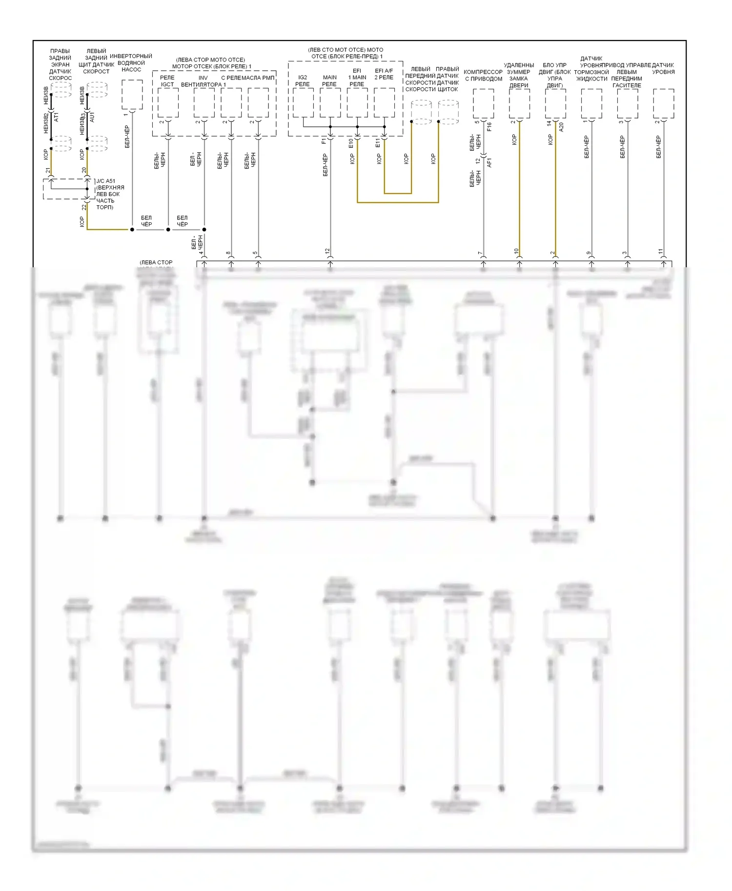 GS Lexus IV (2011-2015): Электросхема разводки массы (1 из 7) 